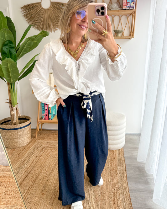 Pantalon AMA bleu marine