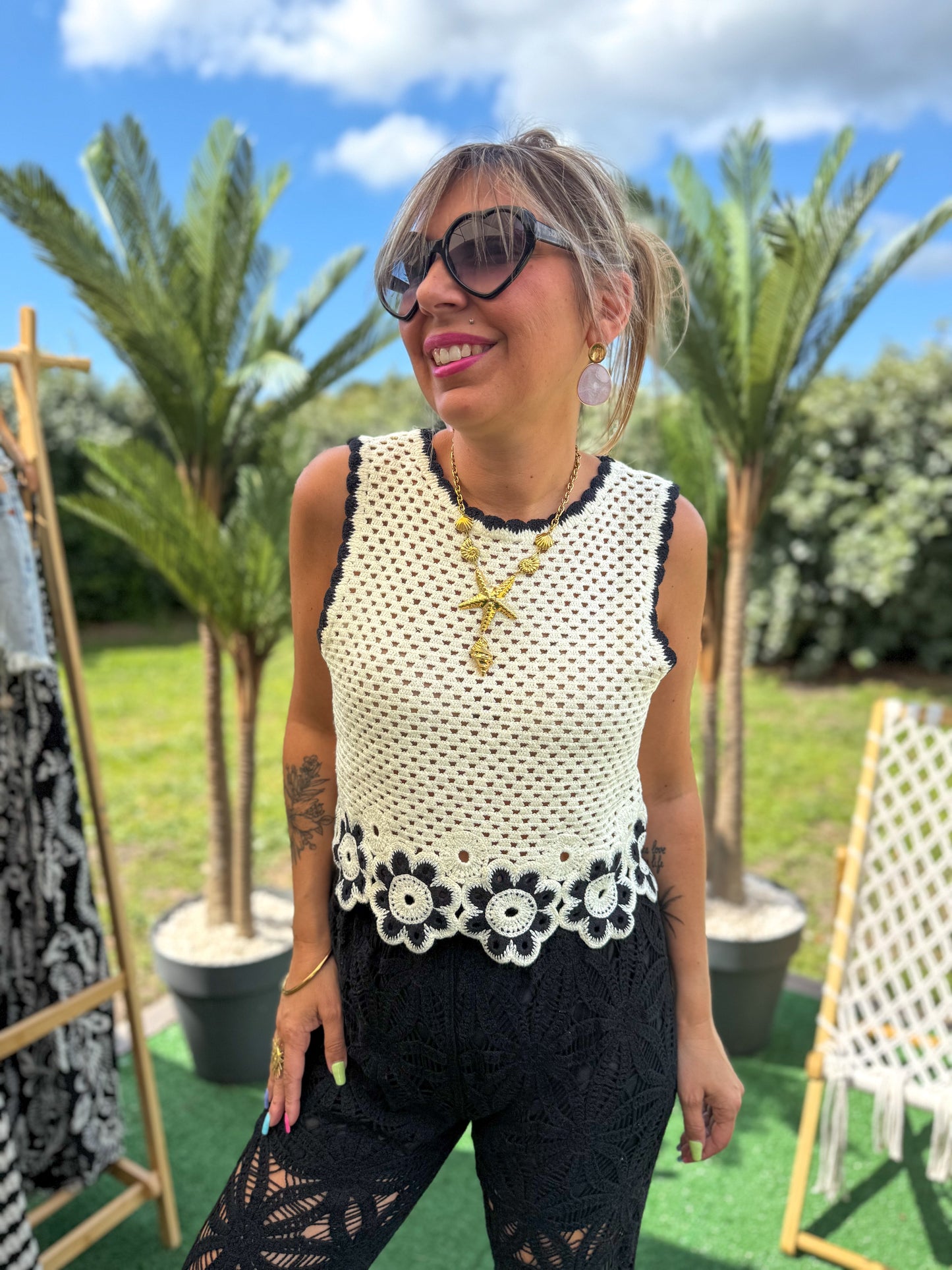 Pantalon crochet