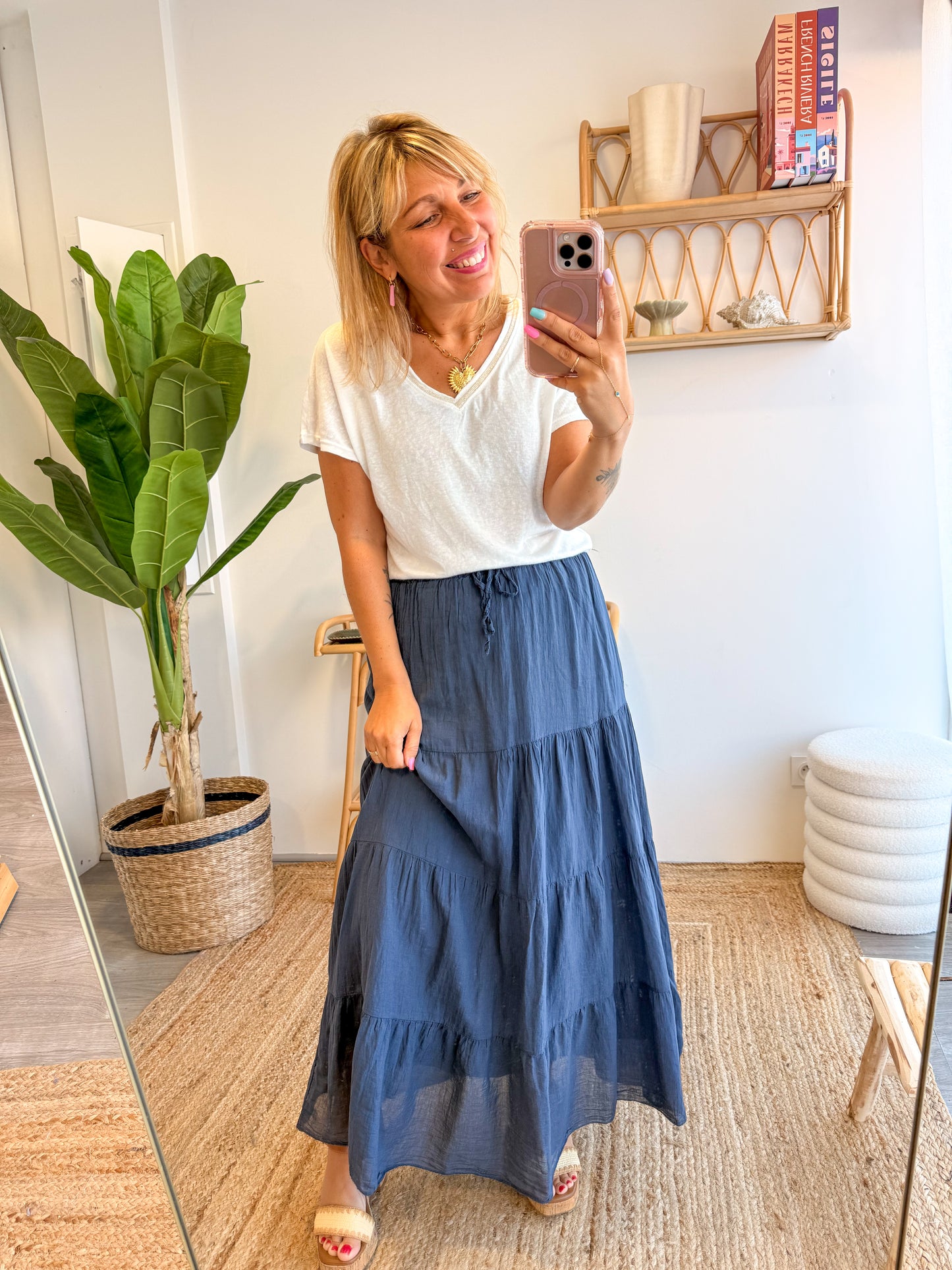 Jupe LEONIE bleu marine