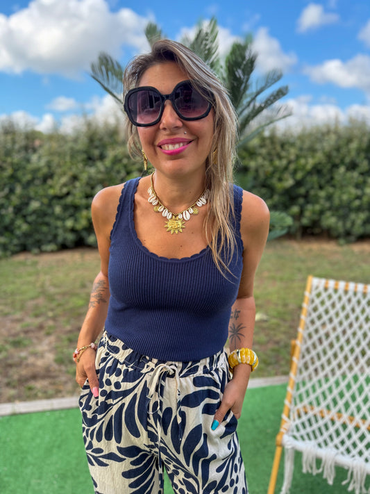 Débardeur ANNICK Marine