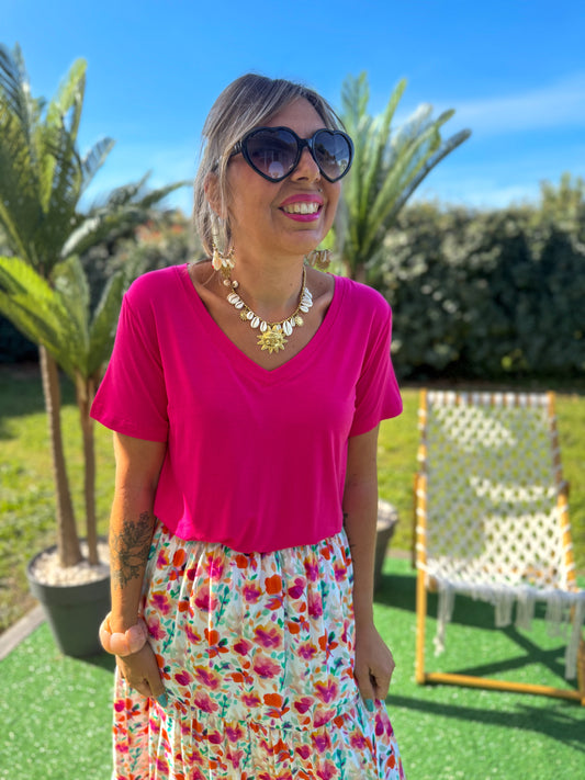 Top fluide ALIZÉ Fushia