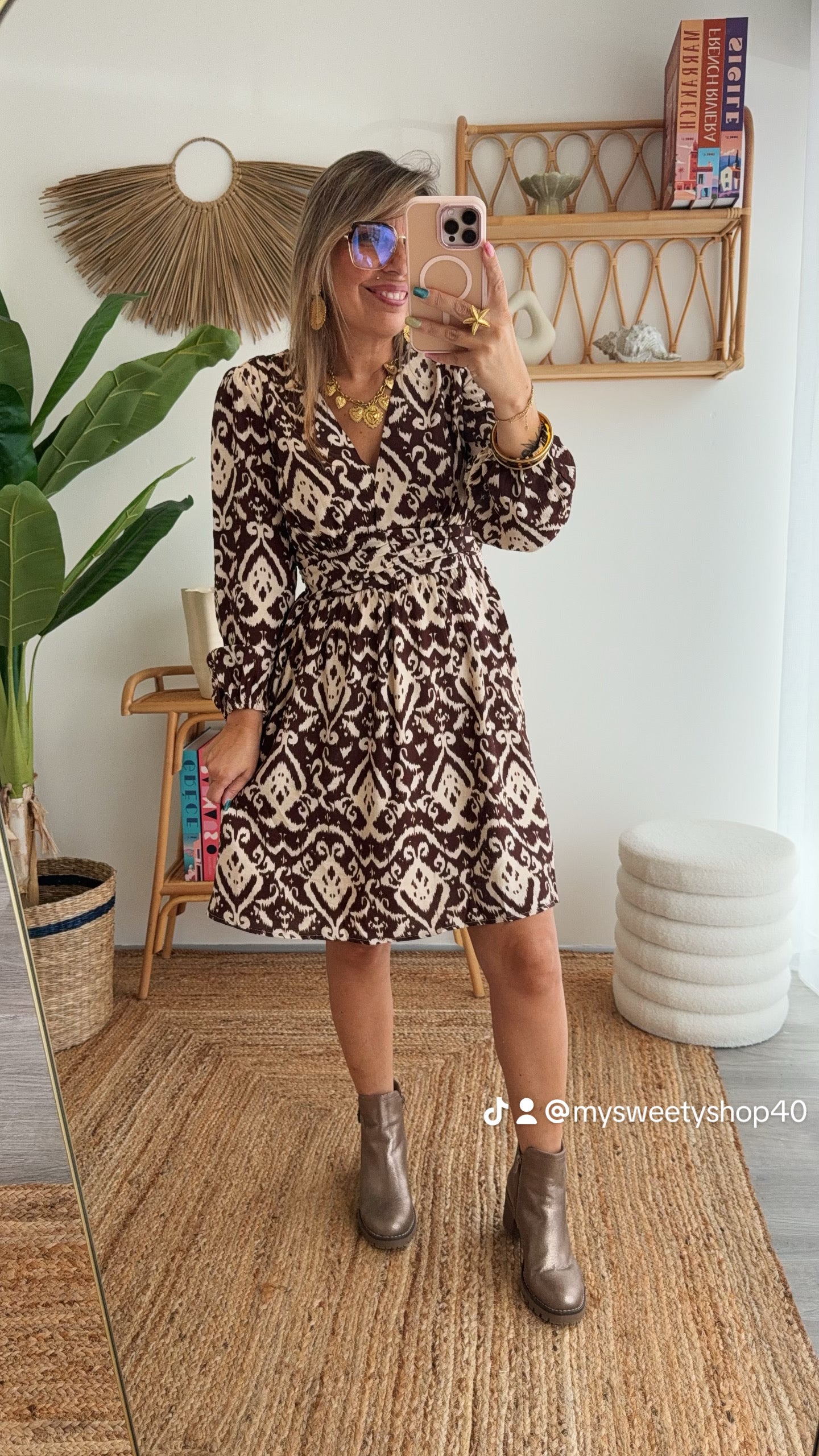 Robe MATHILDE choco