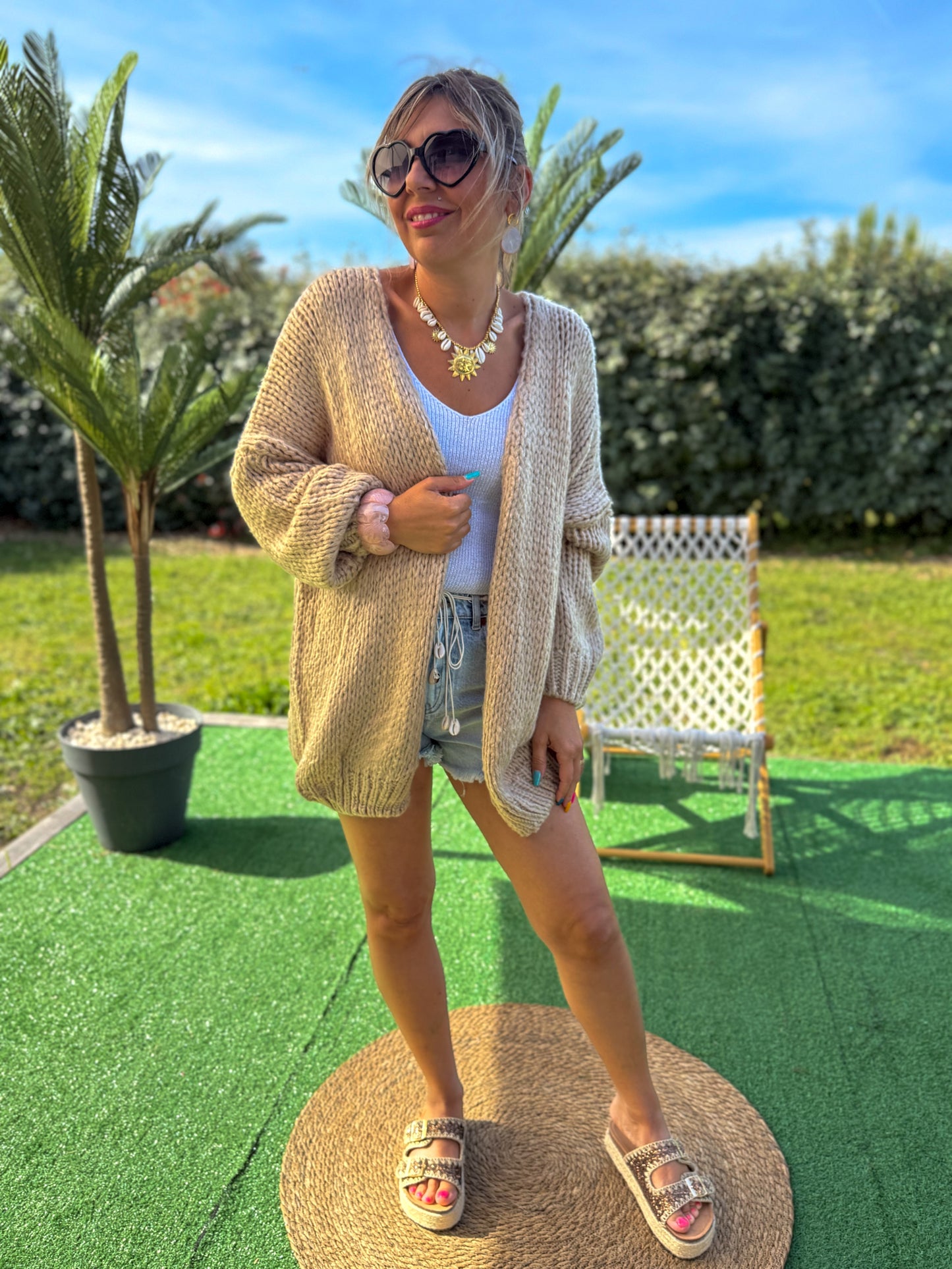 Gilet BERNADETTE beige