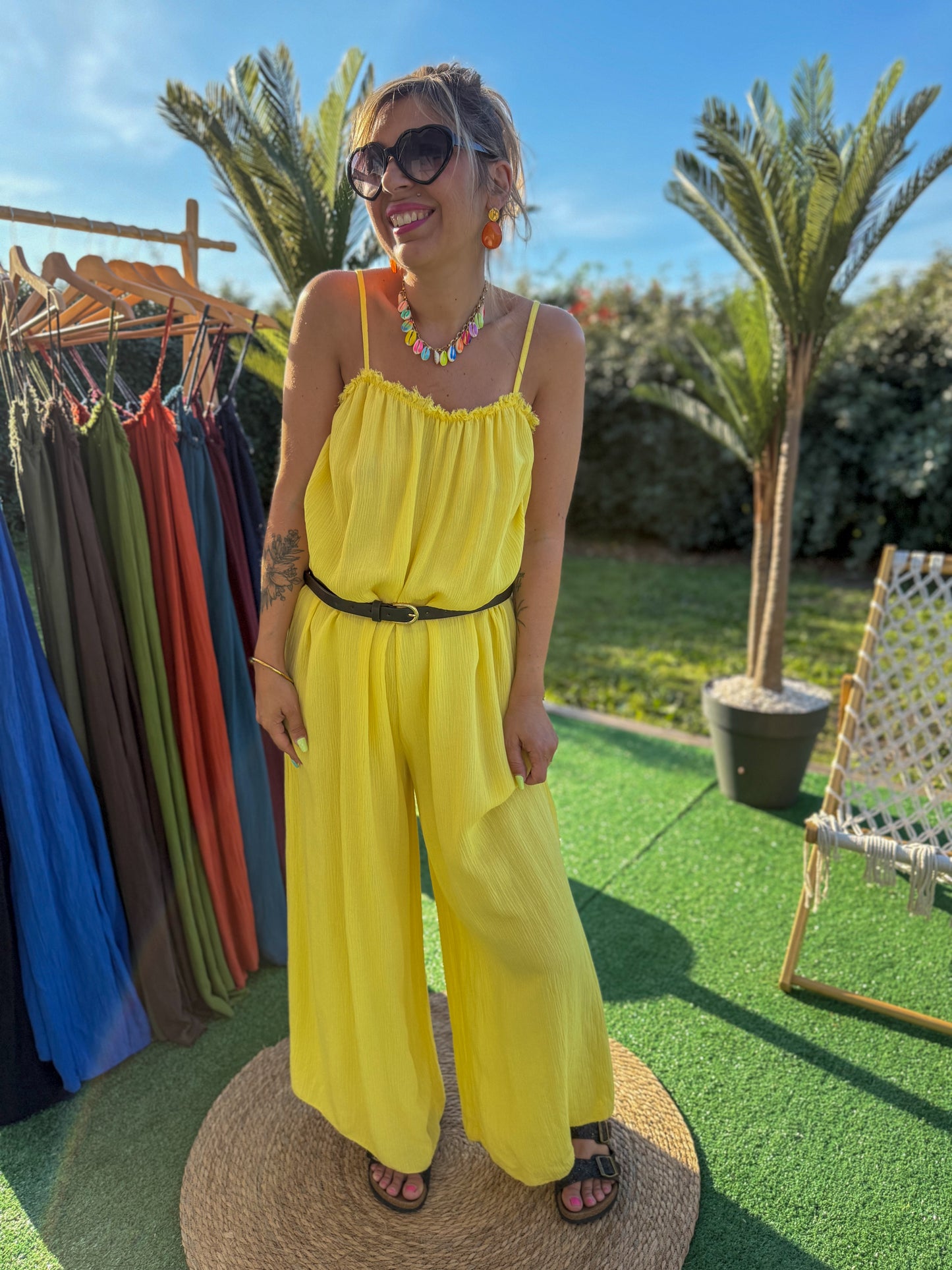 Combinaison AMANDINE jaune Soleil