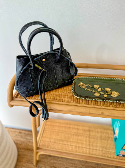 Sac cuir Noir PAULETTE