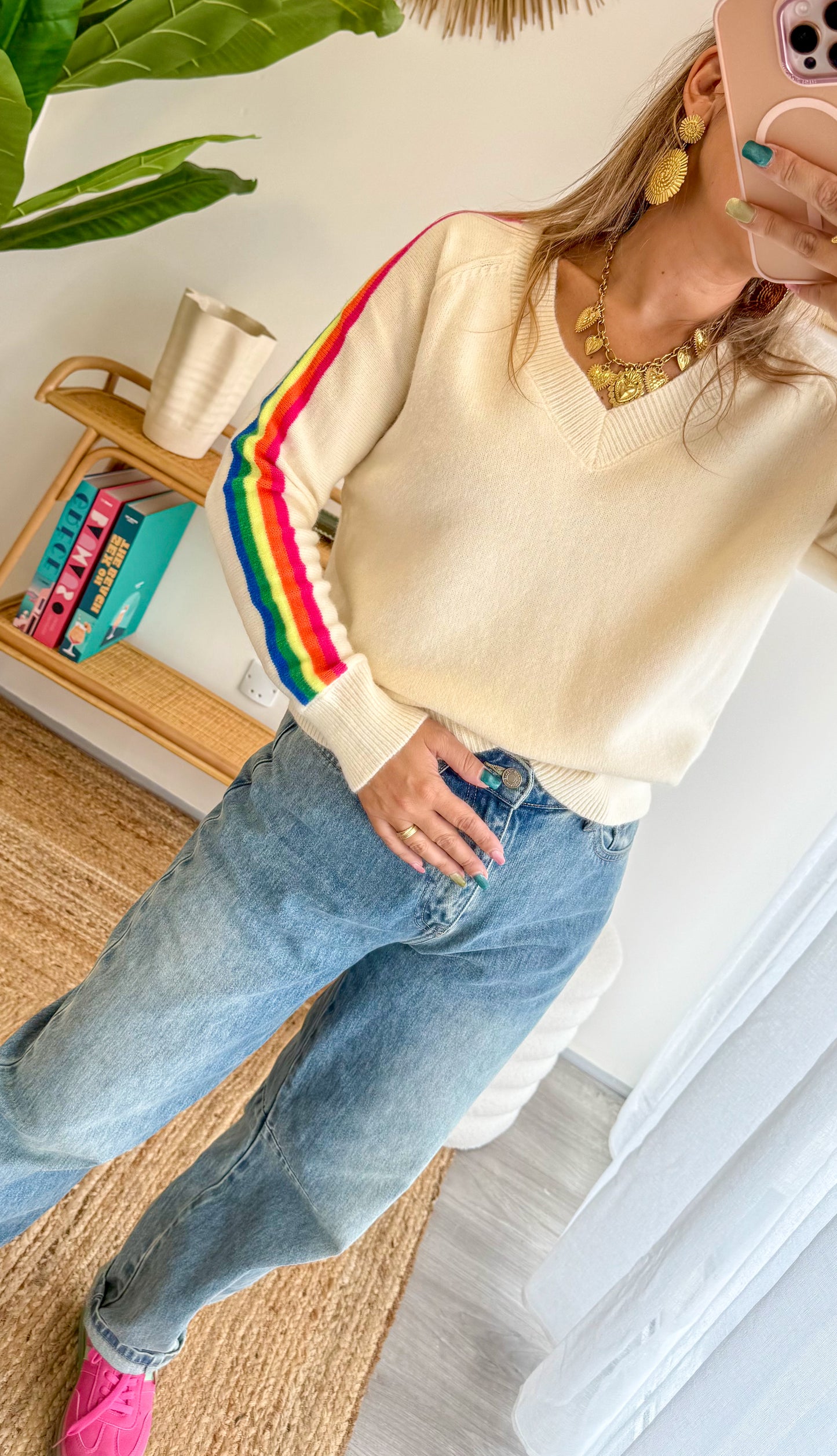 Pull STELLA écru