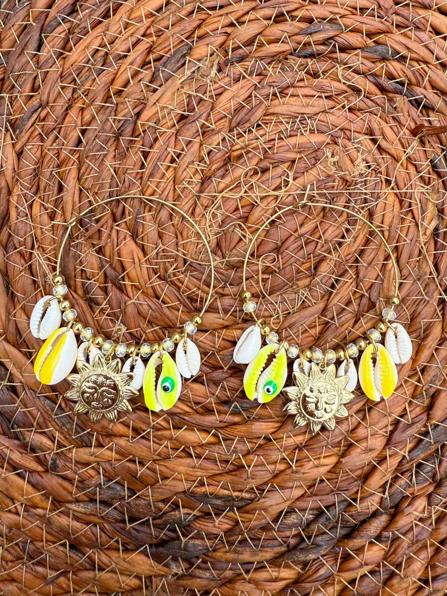 Boucles d’oreilles MaREE HAUTE jaune