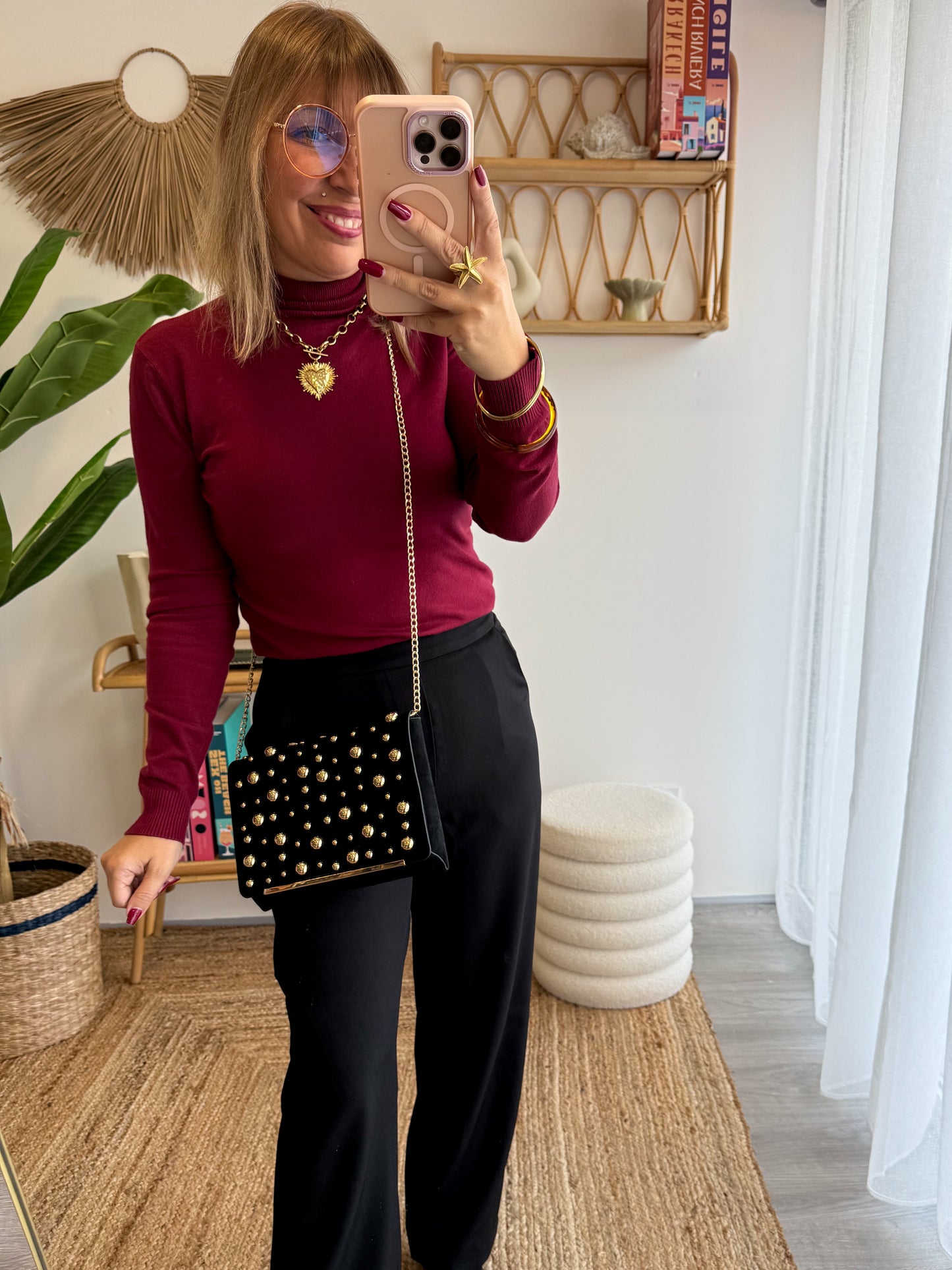 Pull BASIQUE Bordeaux