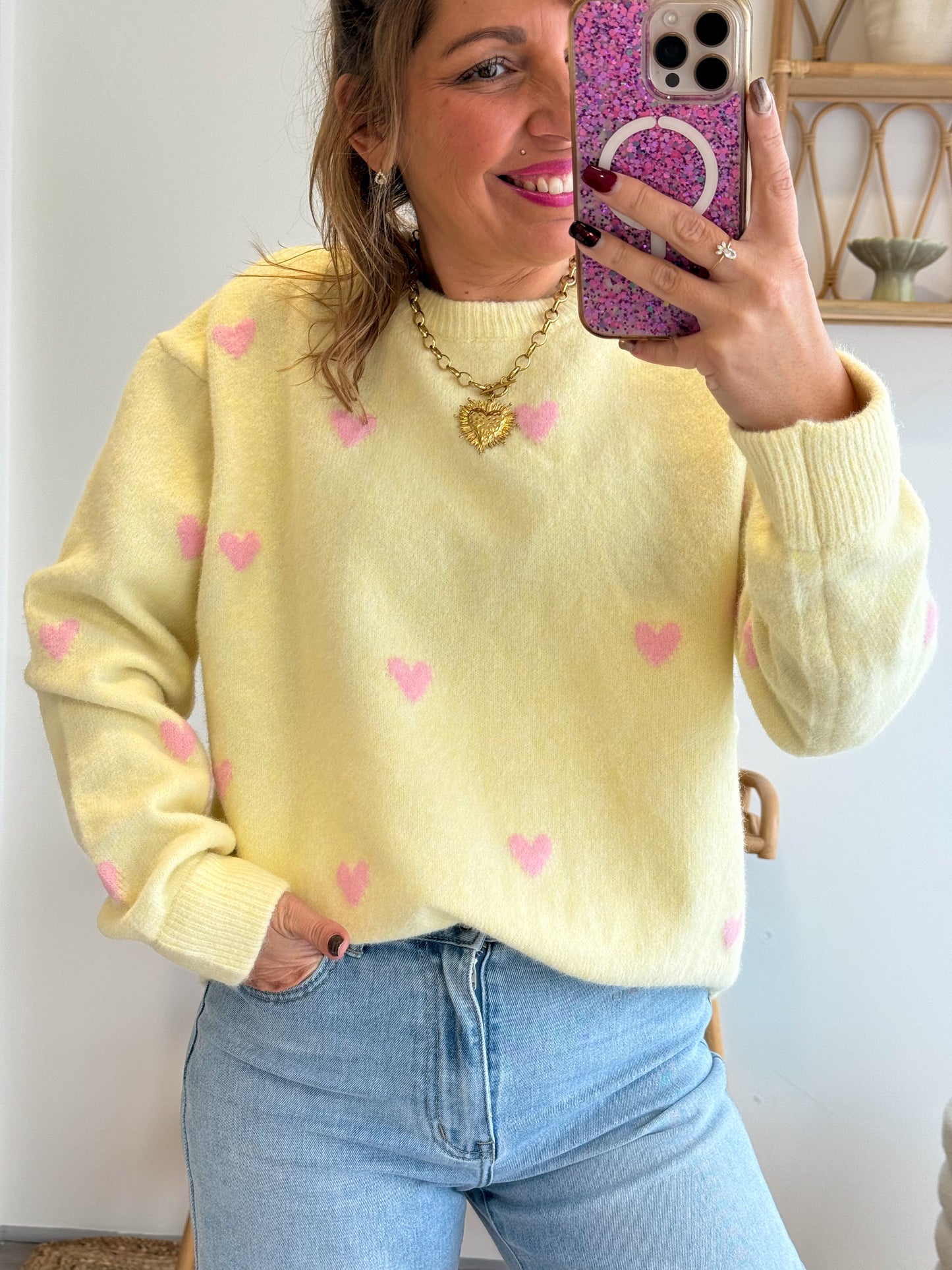 Pull LOVELY jaune