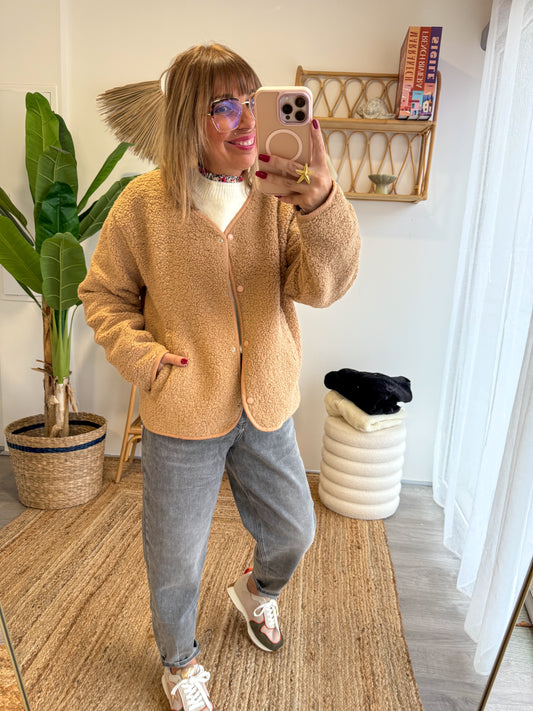 Veste FLUFfY camel