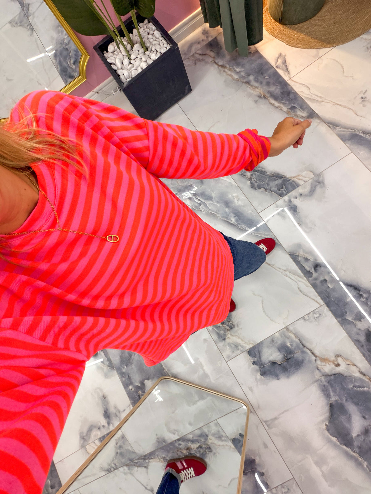 Marinière ZOE Orange/Fushia
