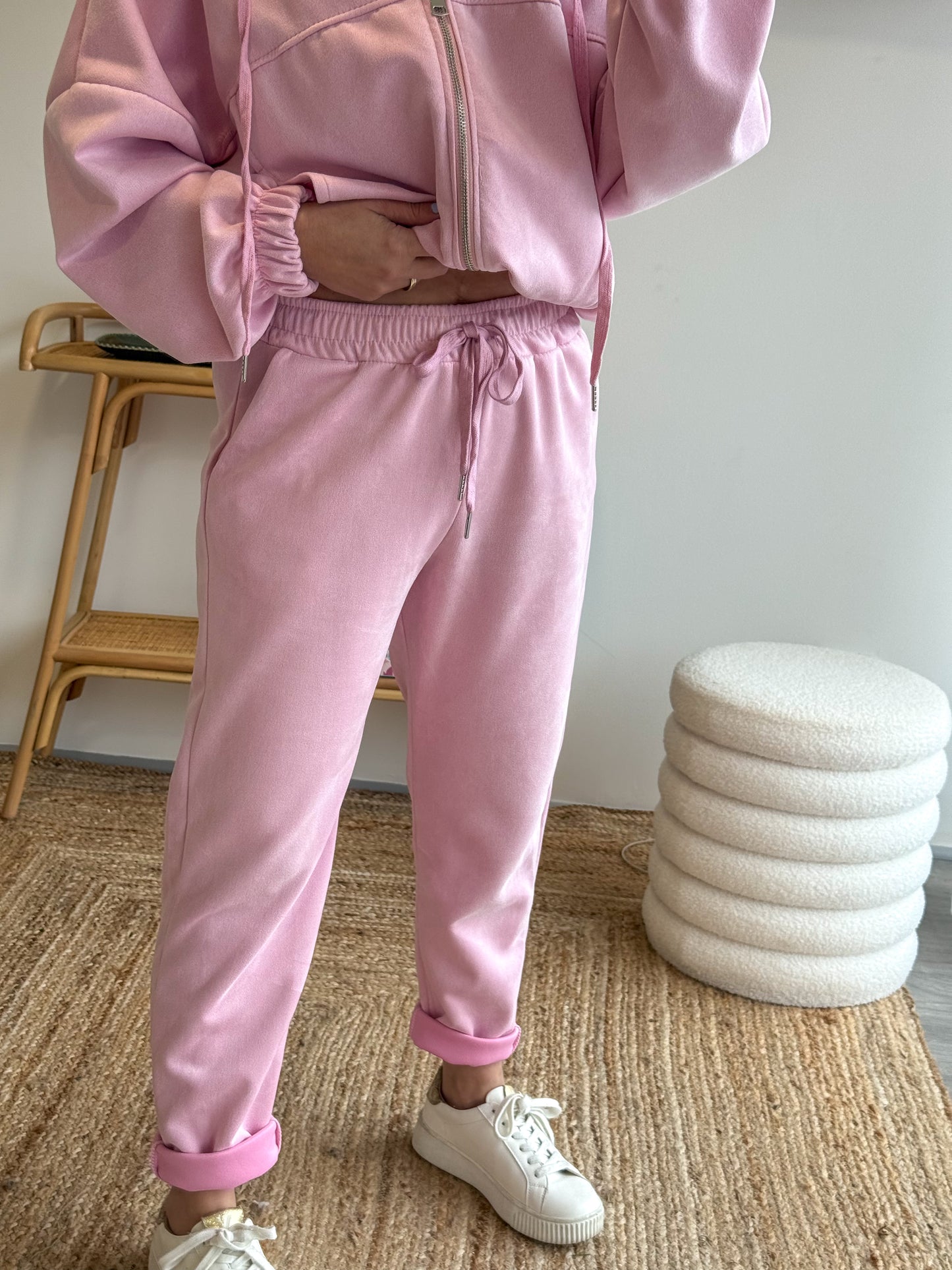 Pantajogg SUEDINE rose