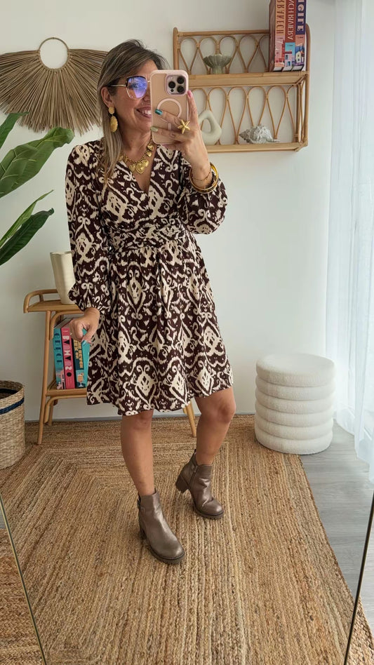 Robe MATHILDE choco