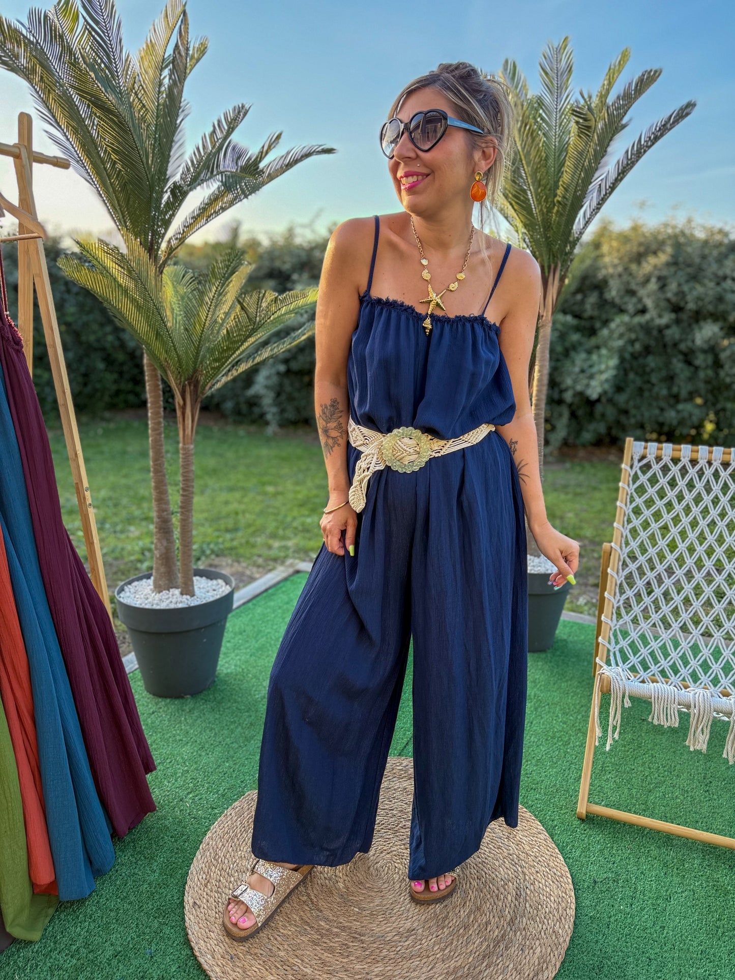 Combinaison AMANDINE bleu marine