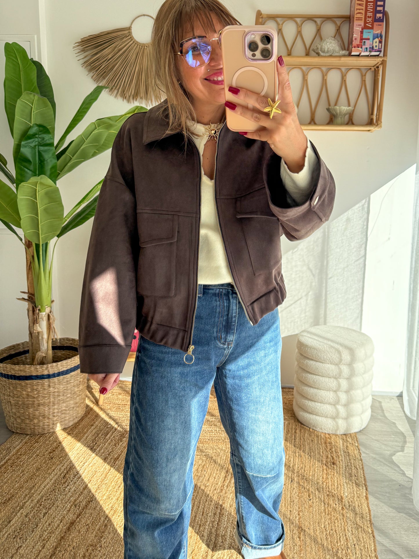 Bombers MONET marron choco