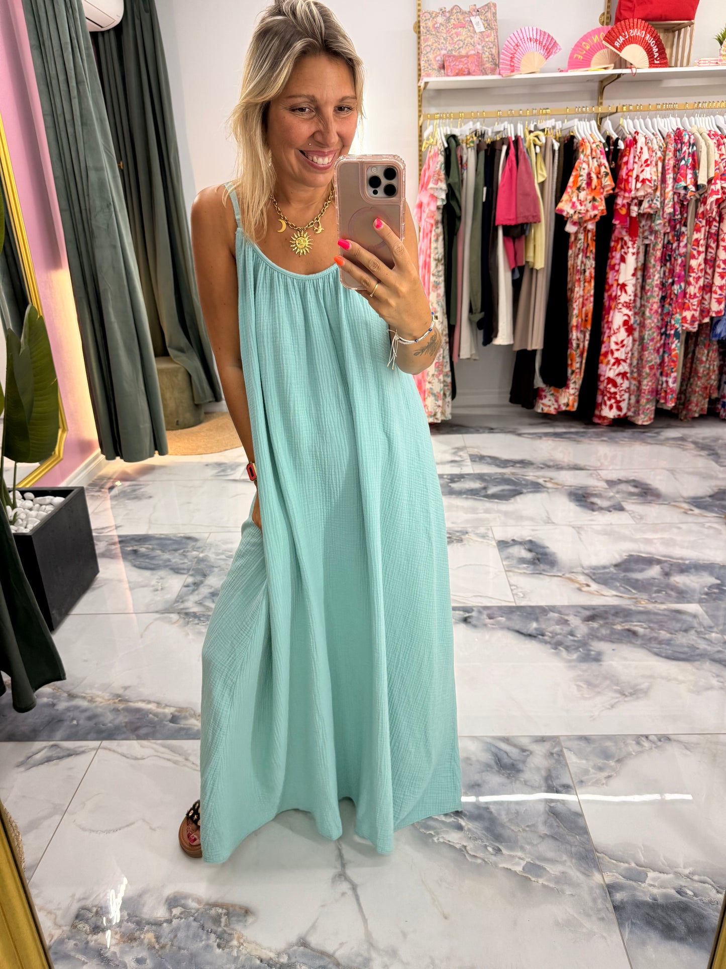 Robe AMALIA céladon
