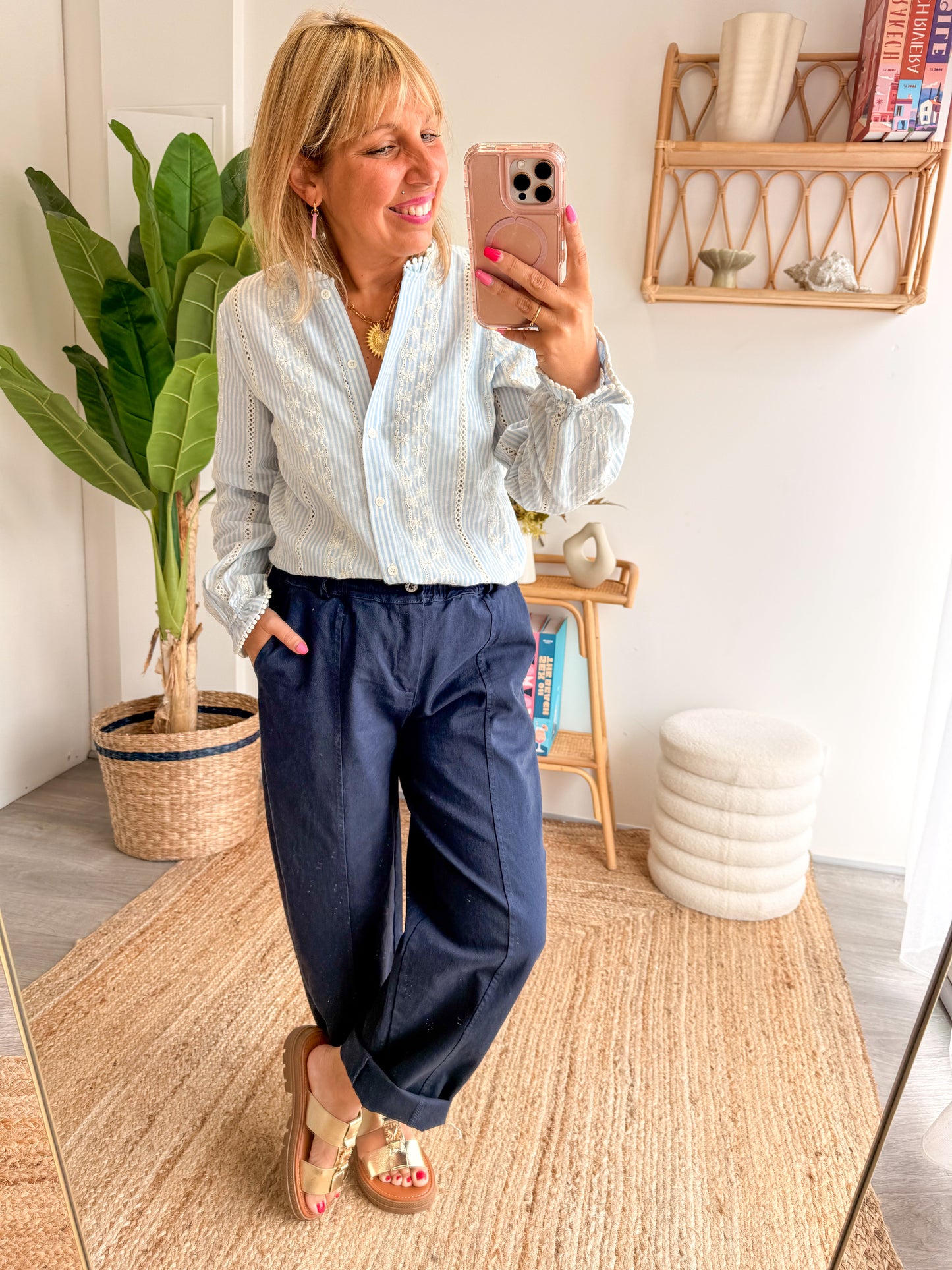 Chemise SALOMÉ bleu