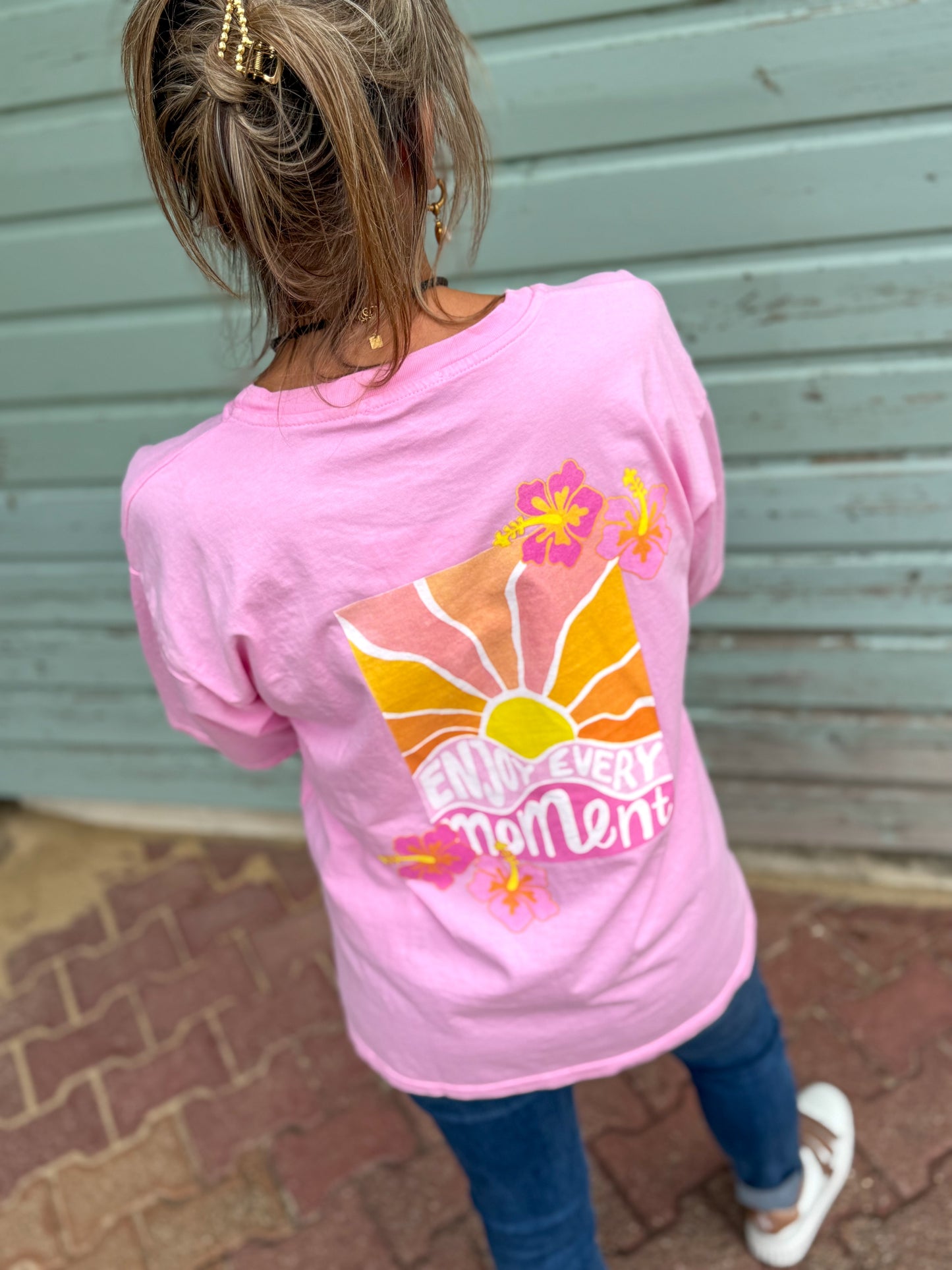 T-shirt HIBISCUS rose