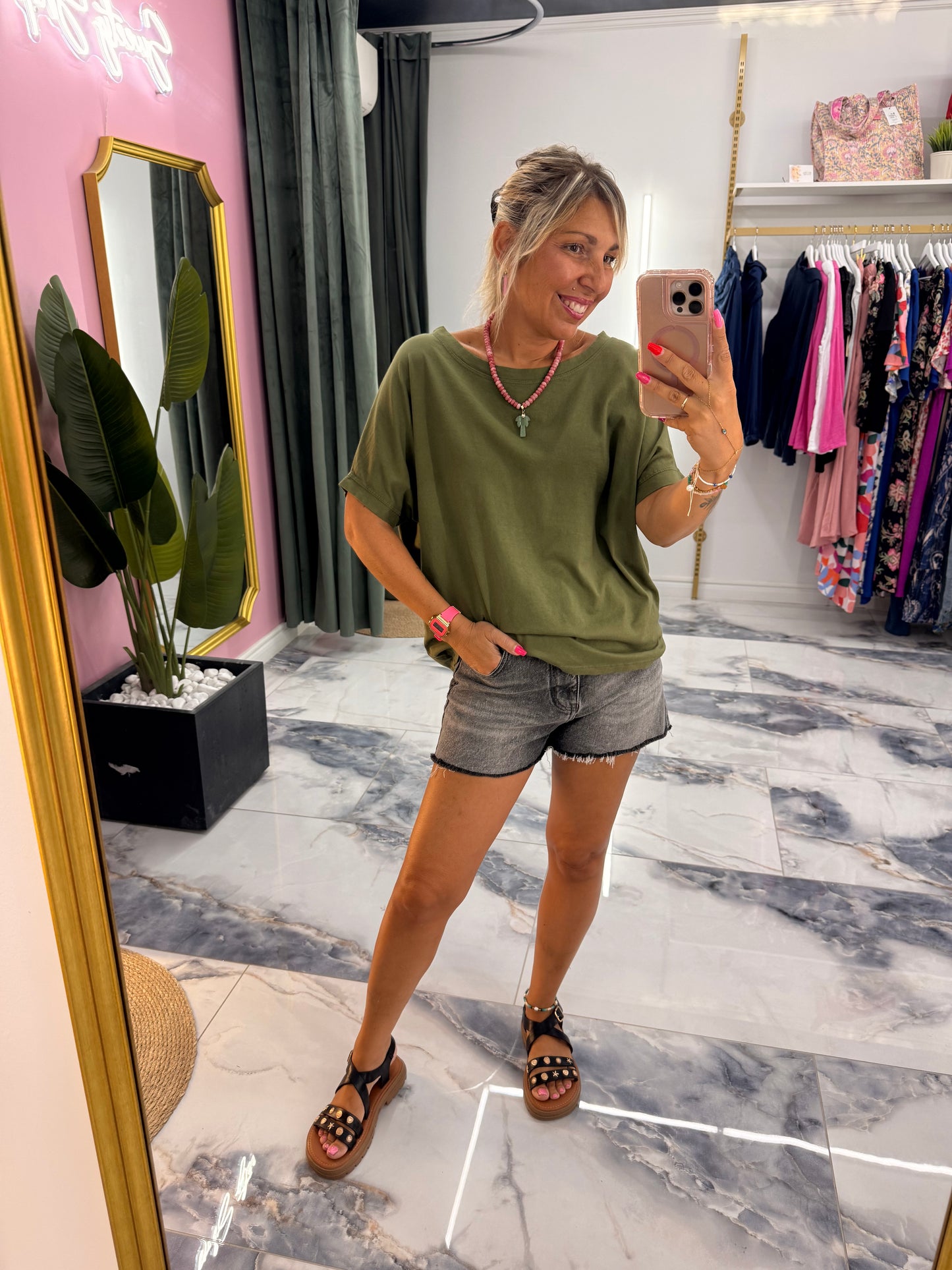T-shirt NINON kaki