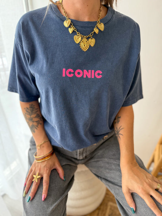 T-shirt ICONIC bleu marine