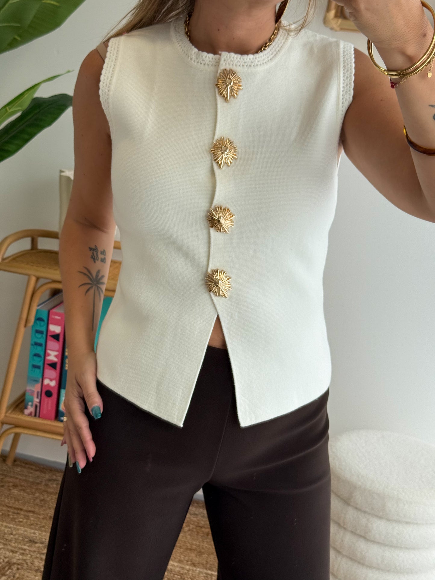 Gilet CLEO écru
