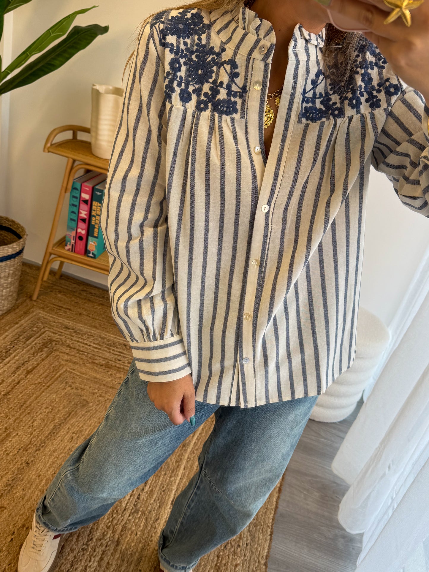 Chemise EVA bleu marine