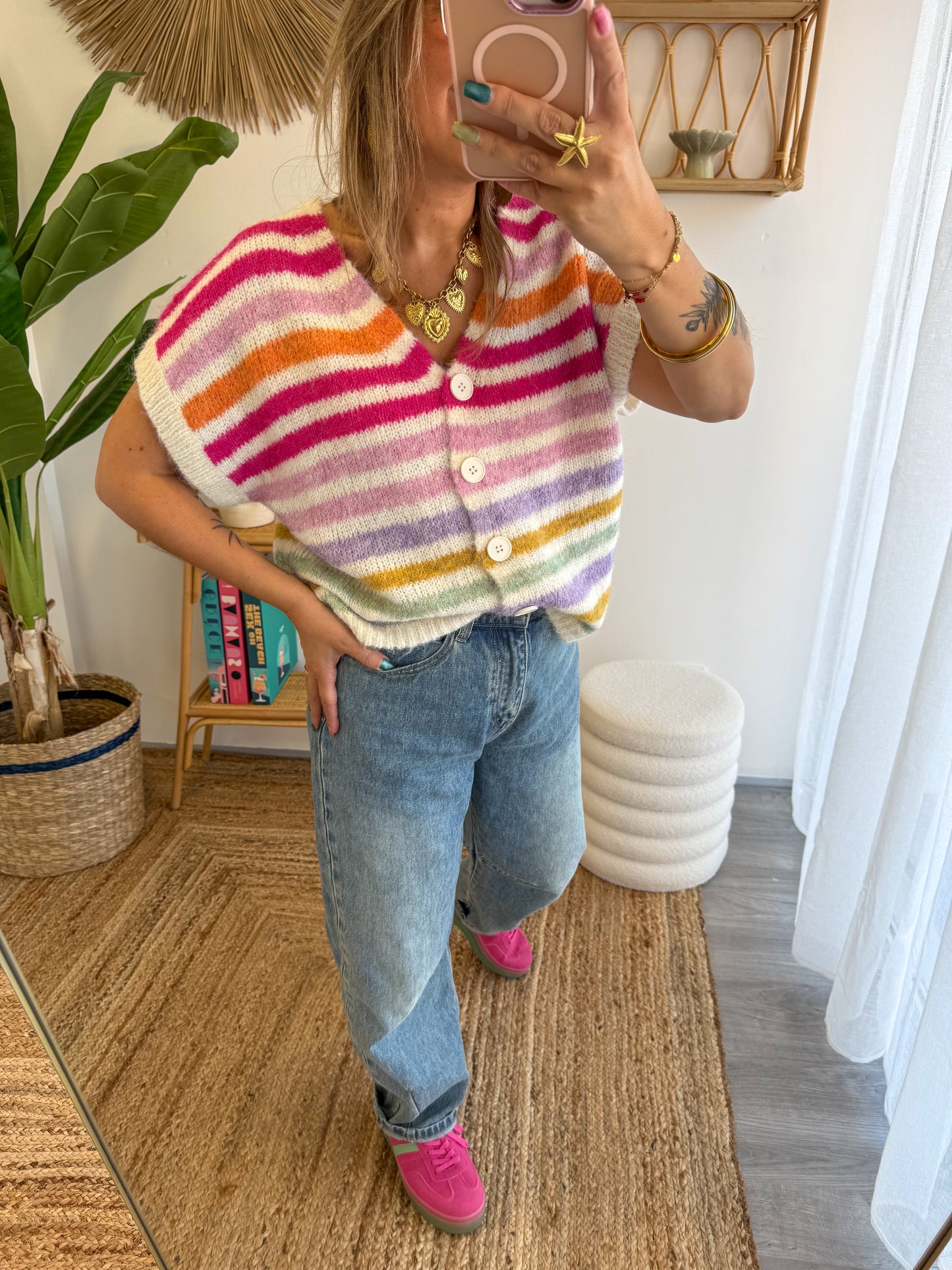 Gilet RAINBOW pink