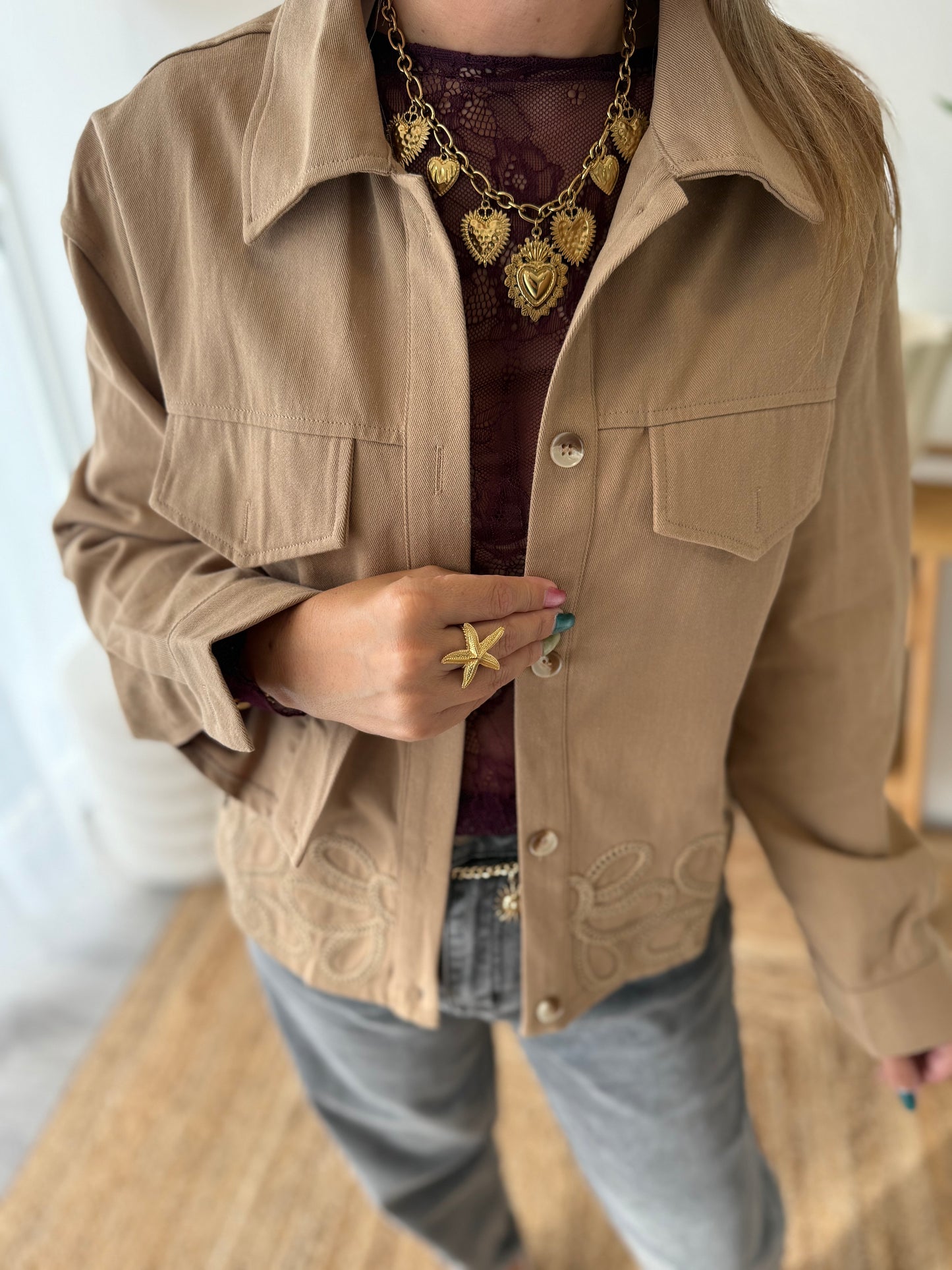 Veste WILDWOOD taupe