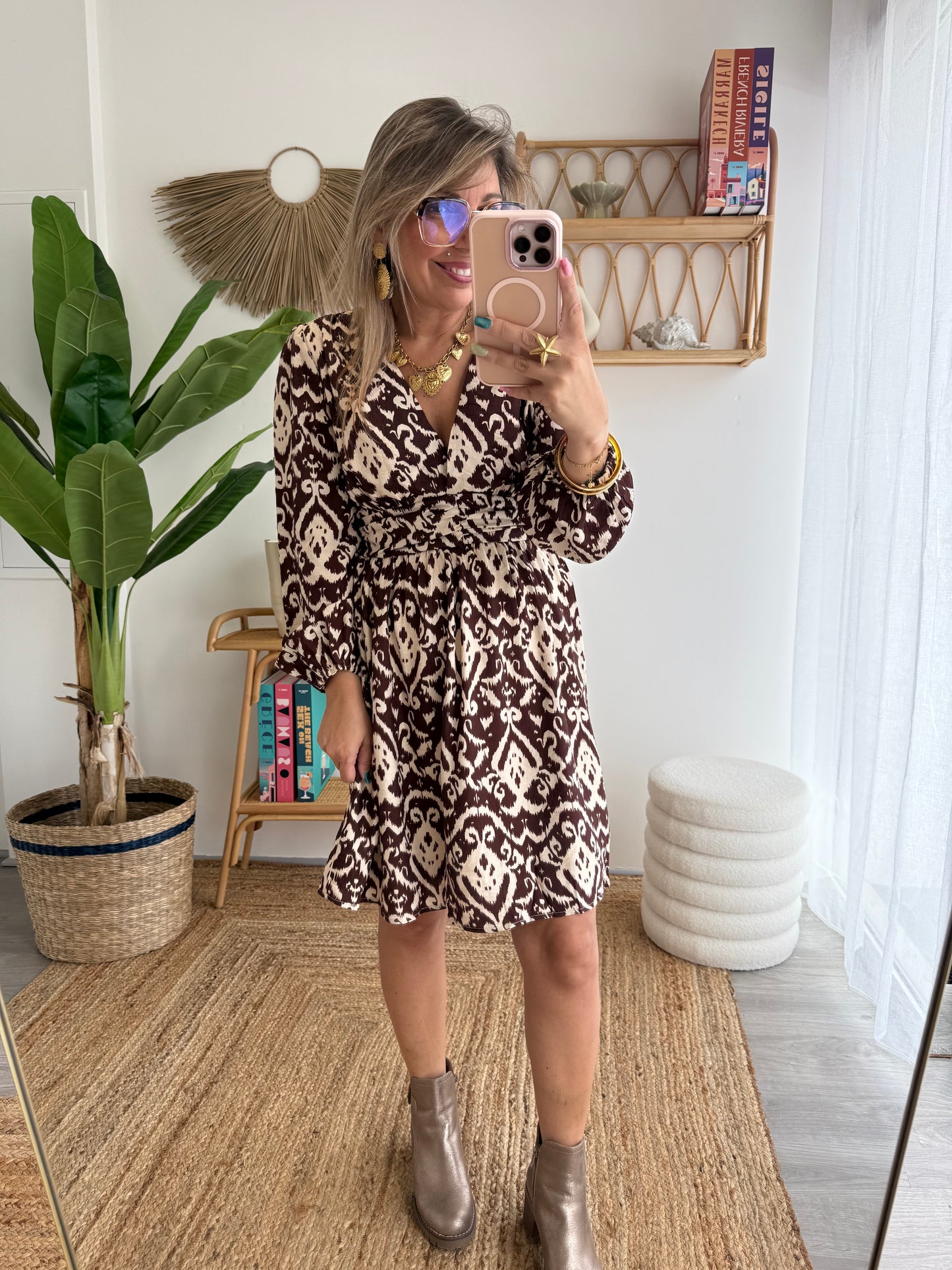 Robe MATHILDE choco