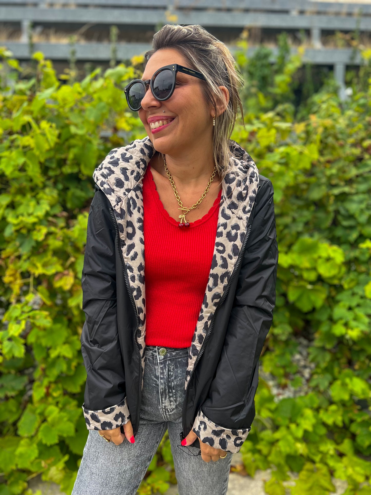 DUNE- Parka réversible noir Léo