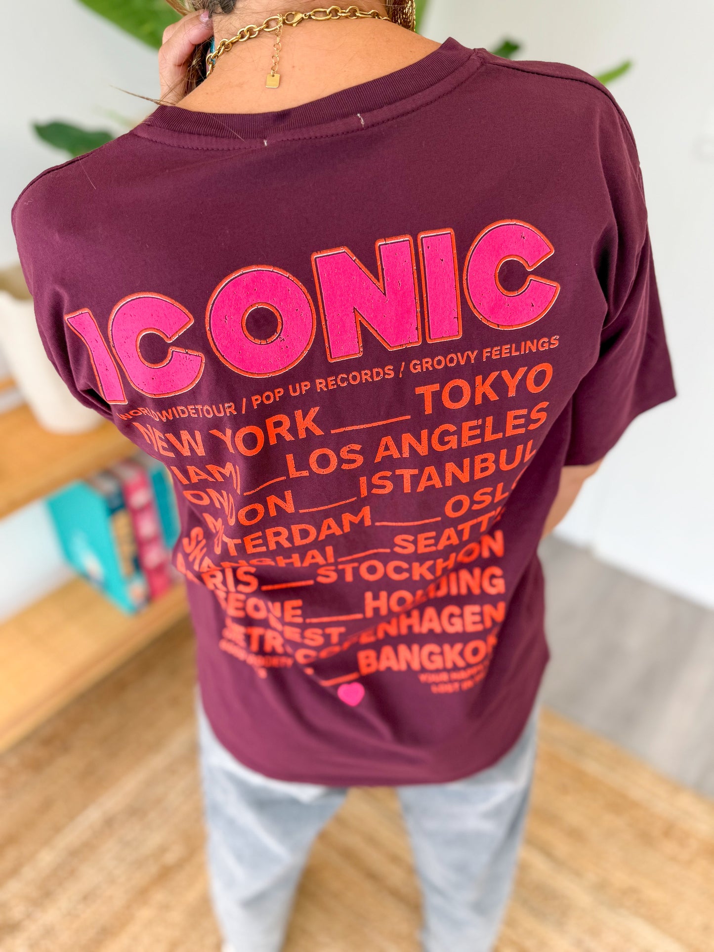 T-shirt ICONIC Bordeaux