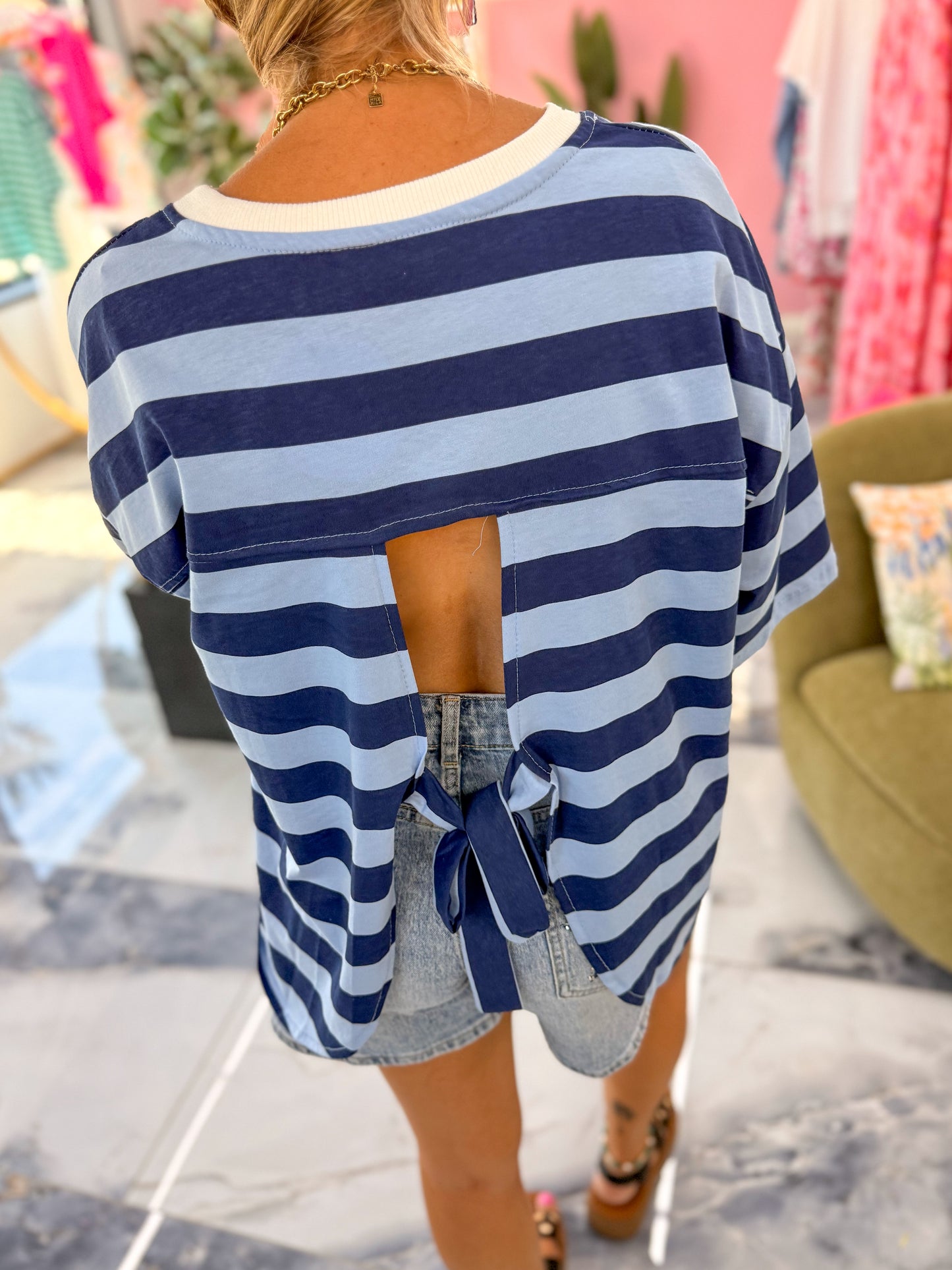 T-shirt BEACH bleu