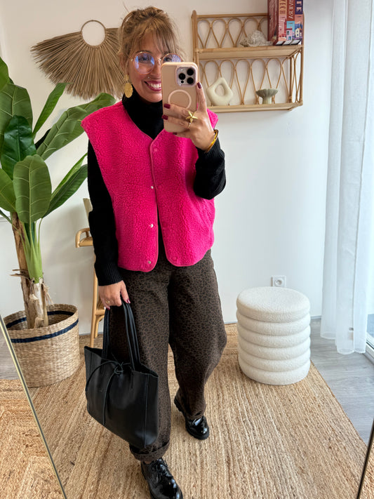 Gilet COZY Fushia