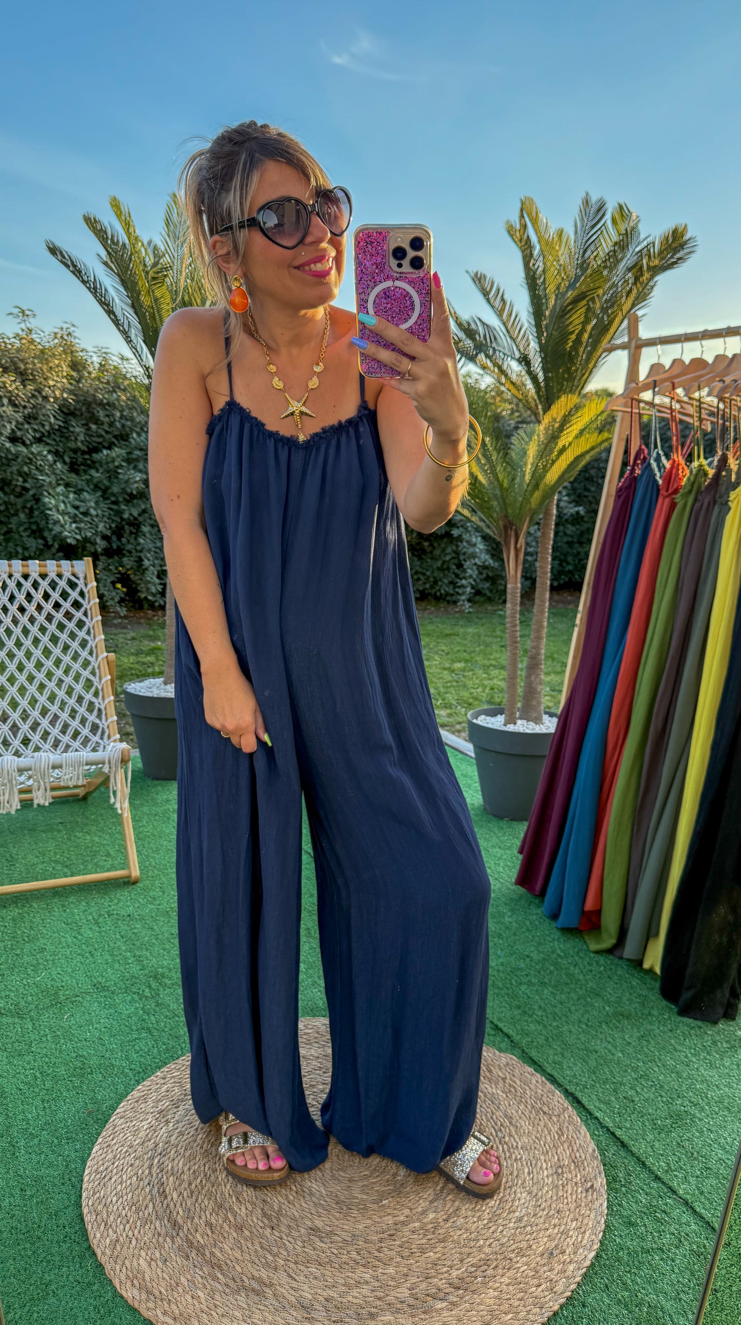 Combinaison AMANDINE bleu marine