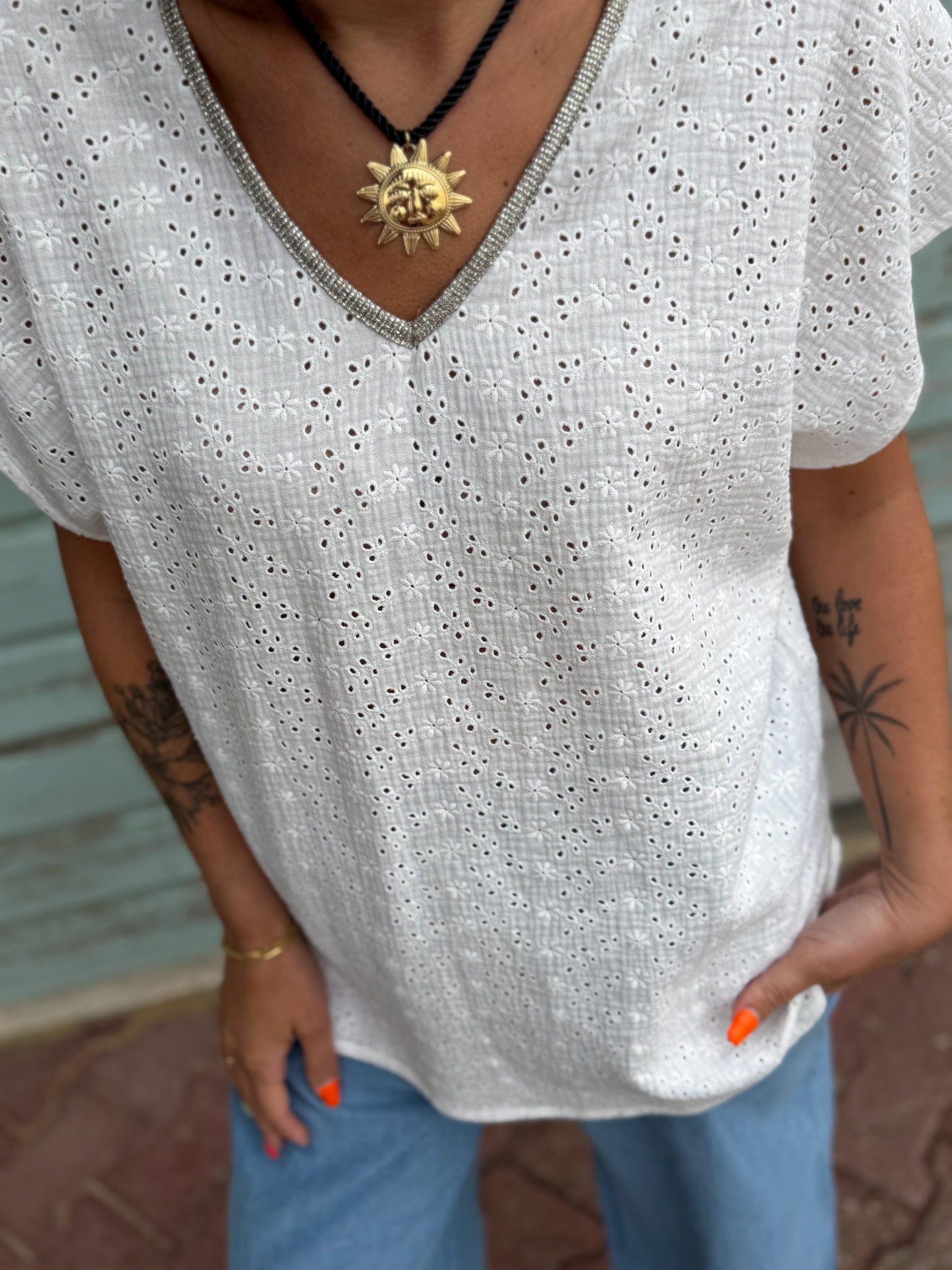 Blouse Kila blanche