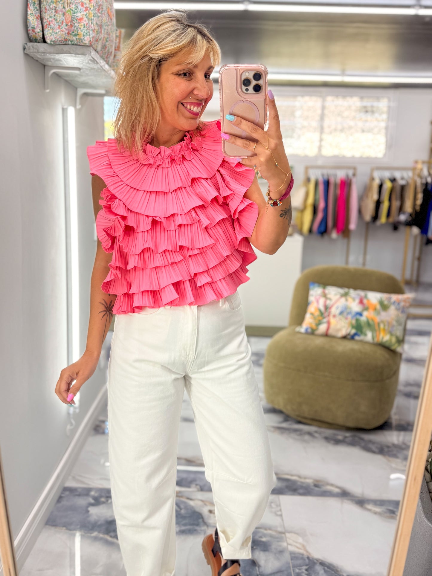 Top ILDA froufrou Fushia