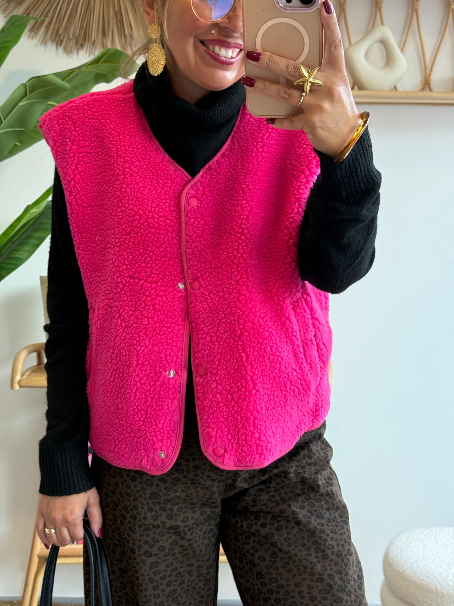 Gilet COZY Fushia