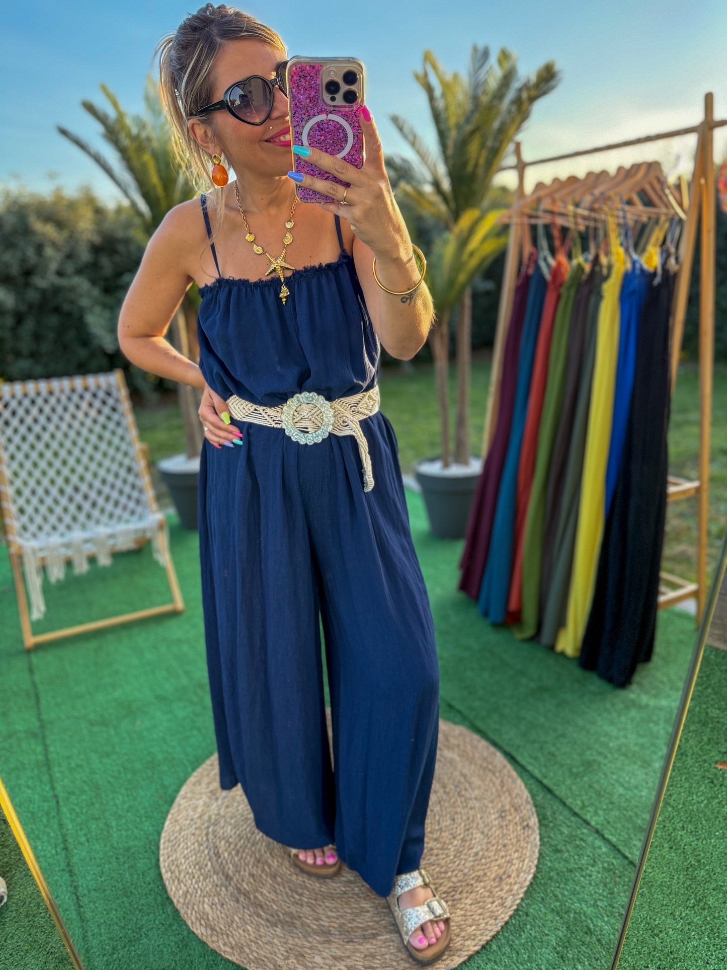Combinaison AMANDINE bleu marine