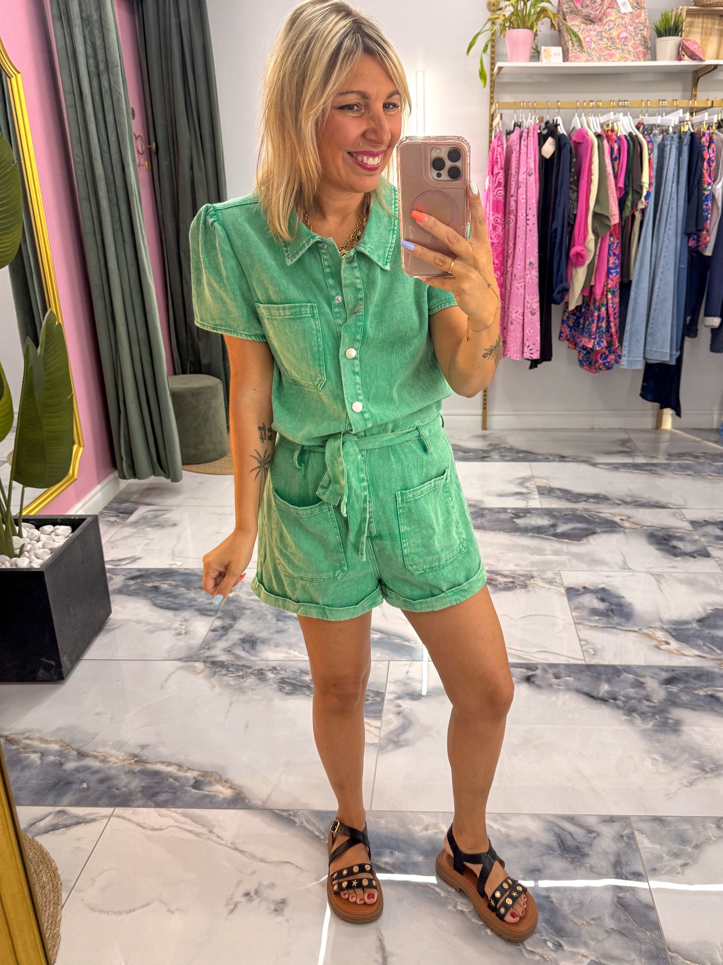 Combishort ZINA vert