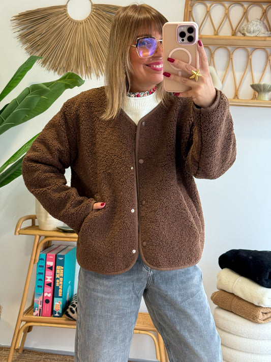 Veste FLUFFY choco