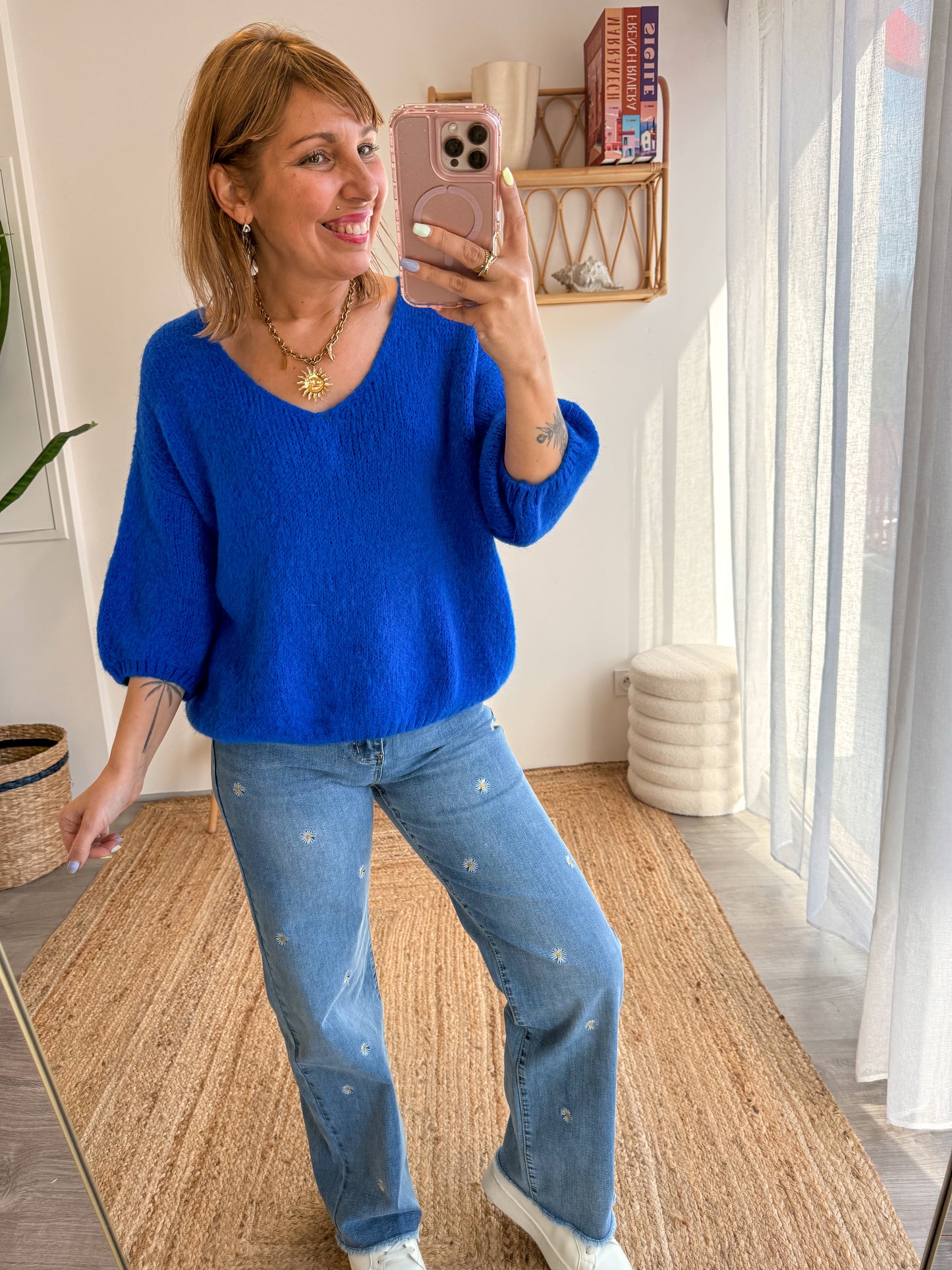 Pull DOUCEUR Bleu roi