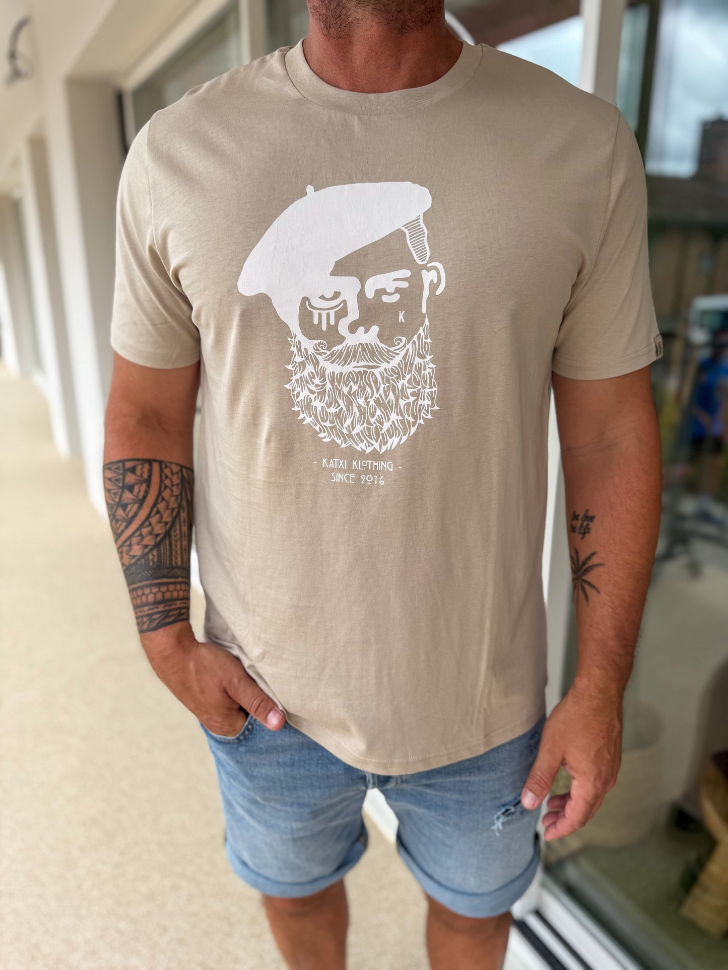 T-shirt KABINO beige - KATXI KLOTHING