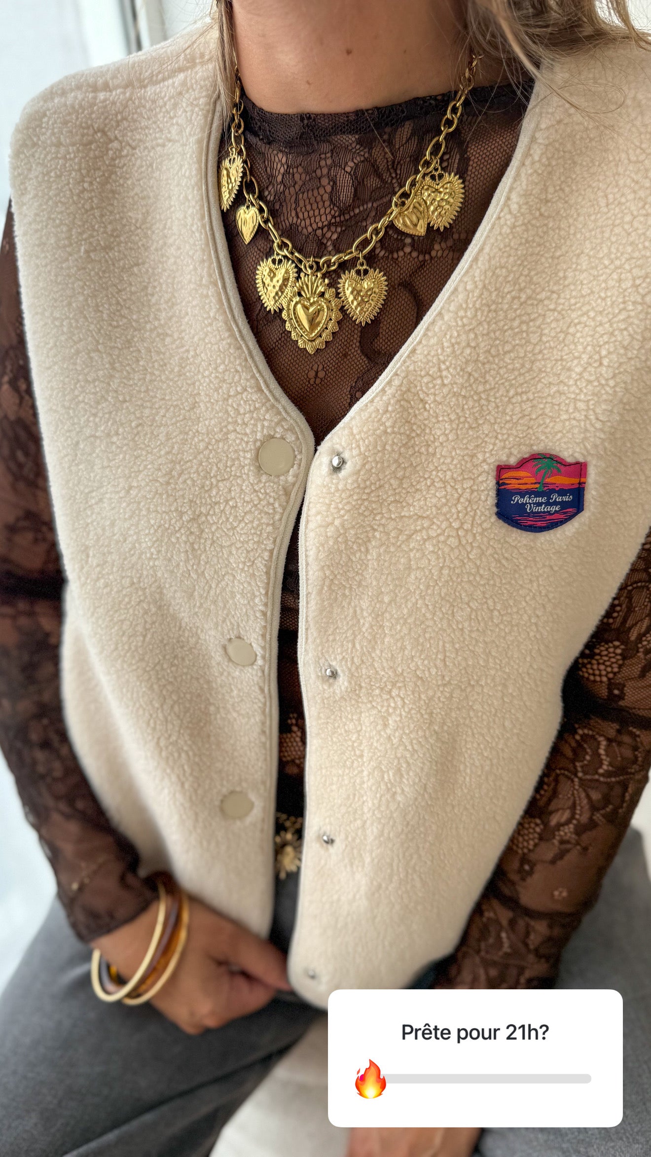 Gilet BERRY écru