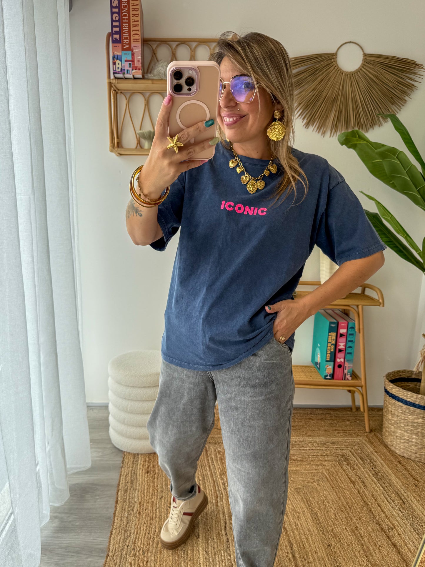 T-shirt ICONIC bleu marine