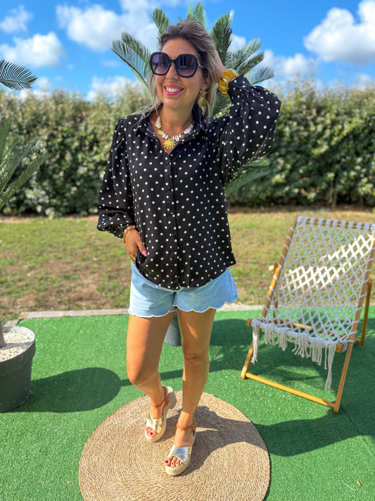 Chemisier DOTTY noir