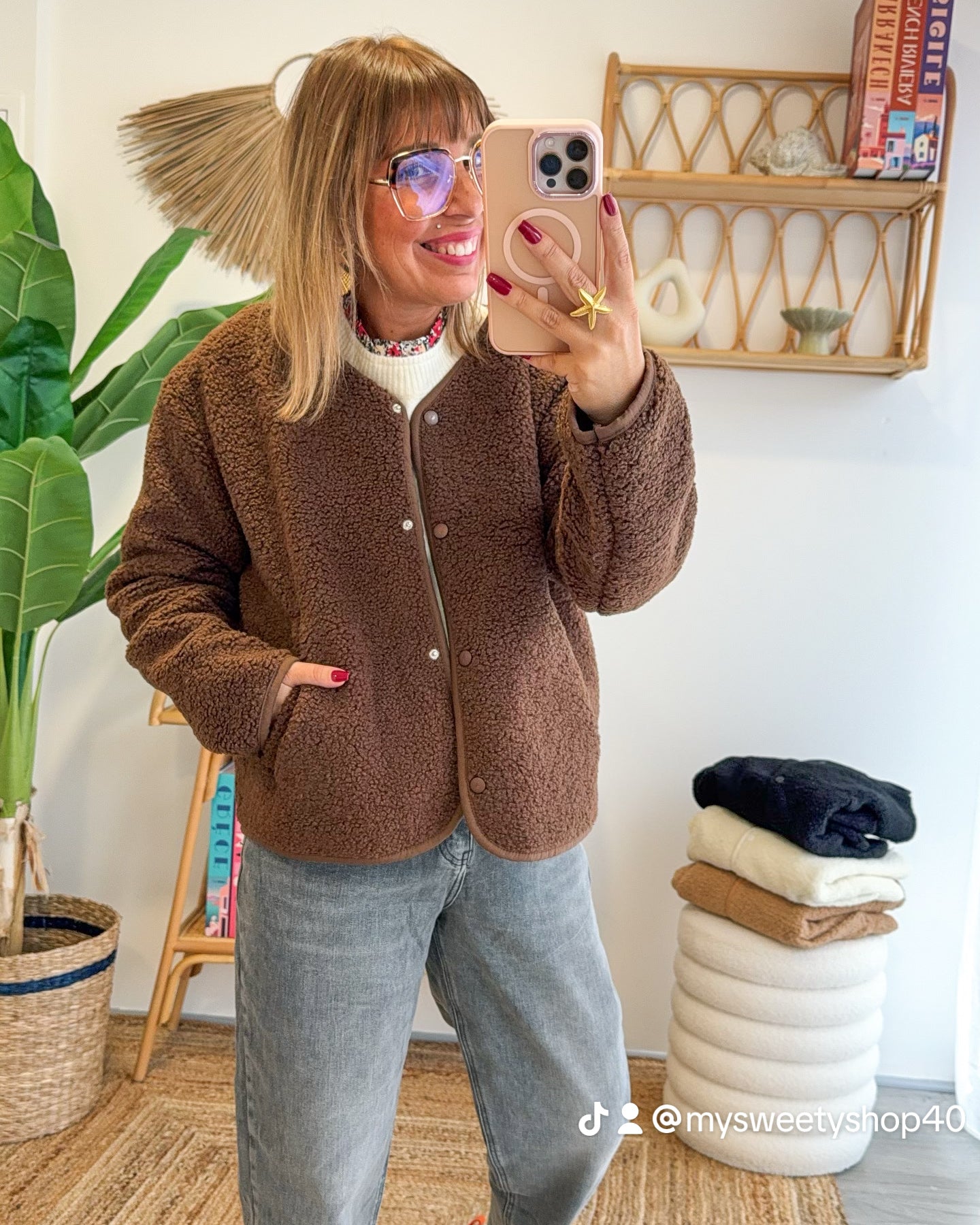 Veste FLUFFY choco
