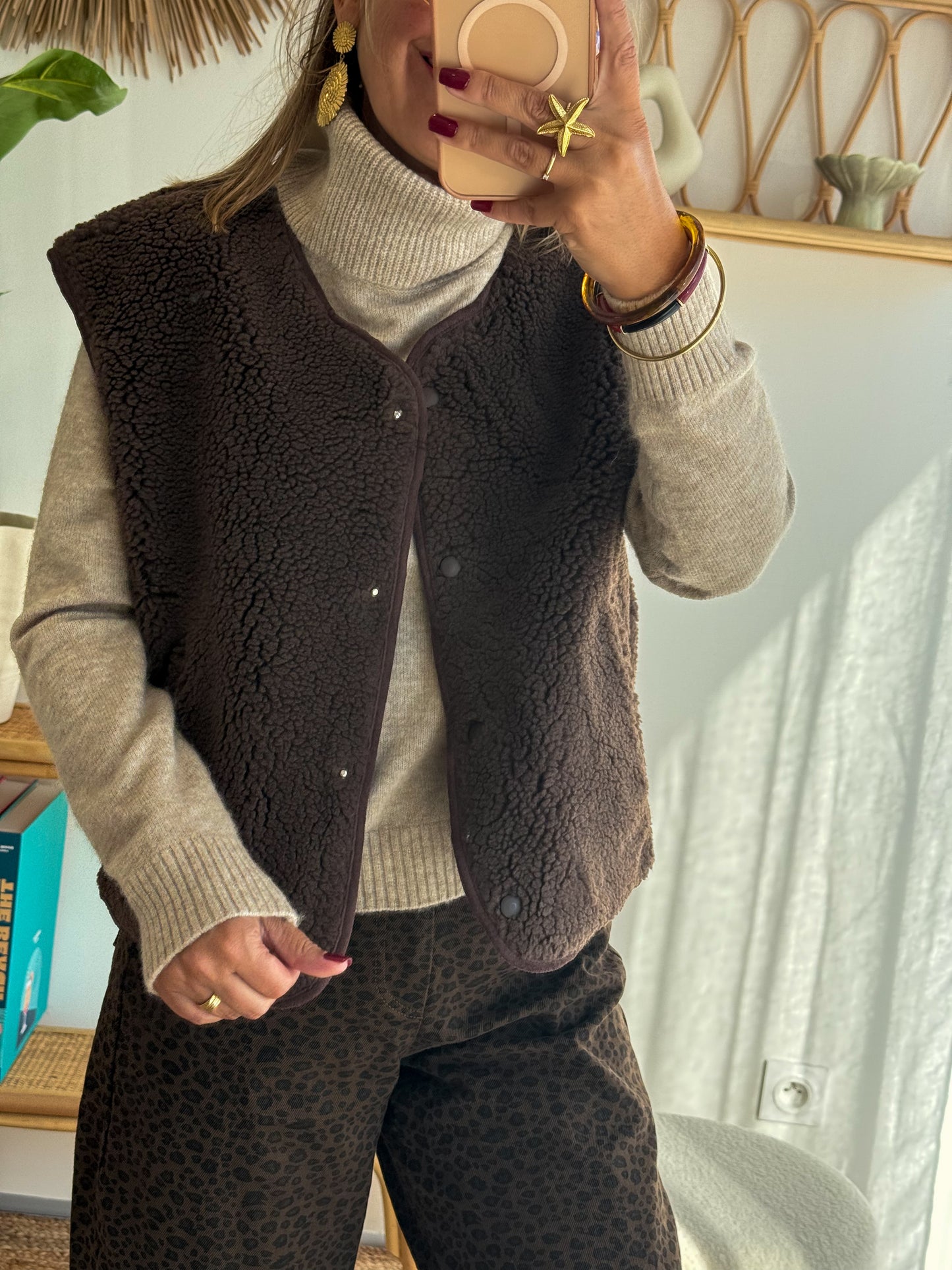 Gilet COZY marron