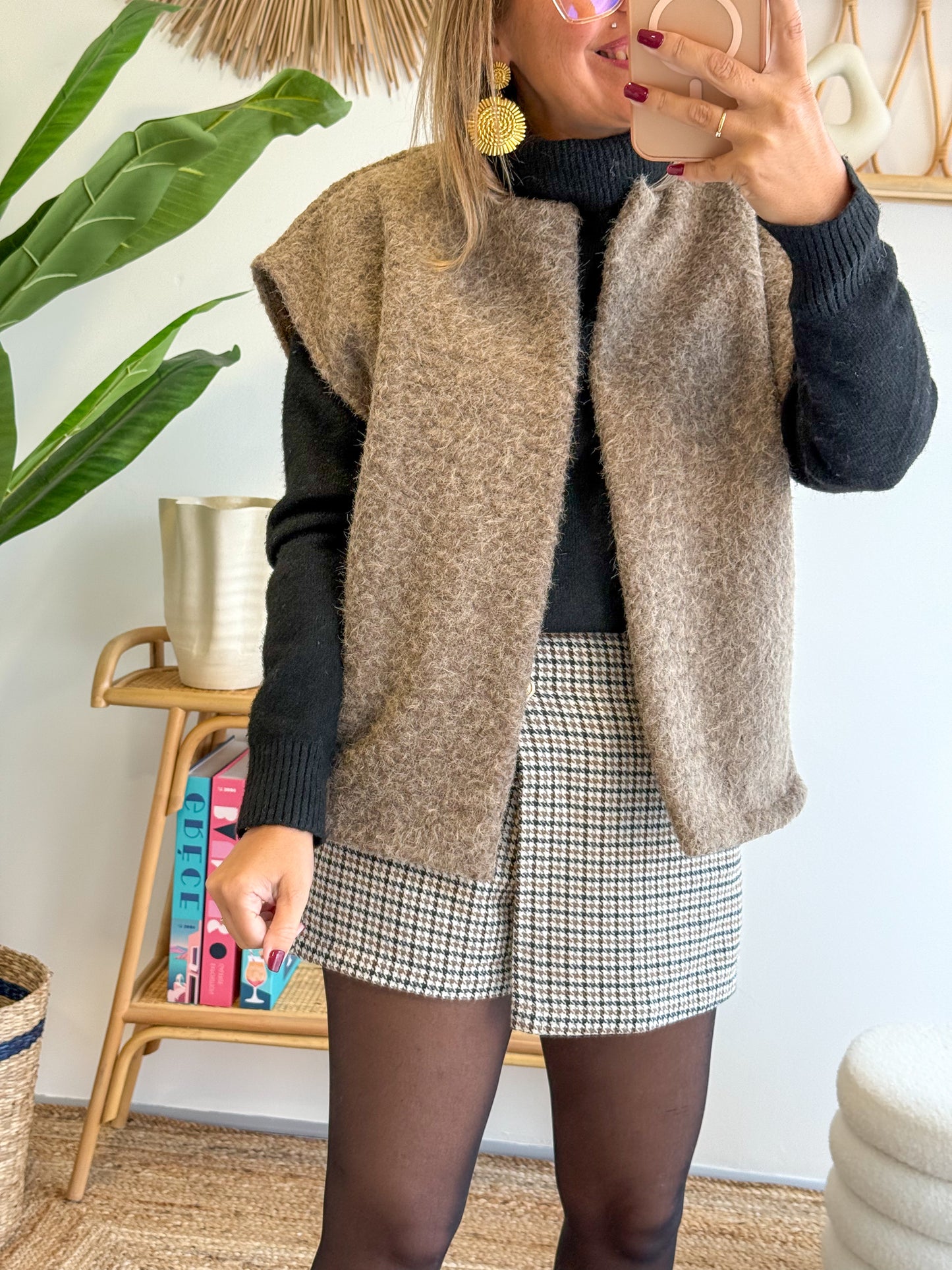 Gilet ALBA taupe