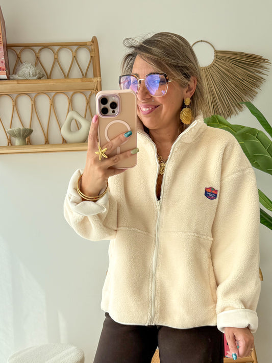 Veste polaire SWEETY écru