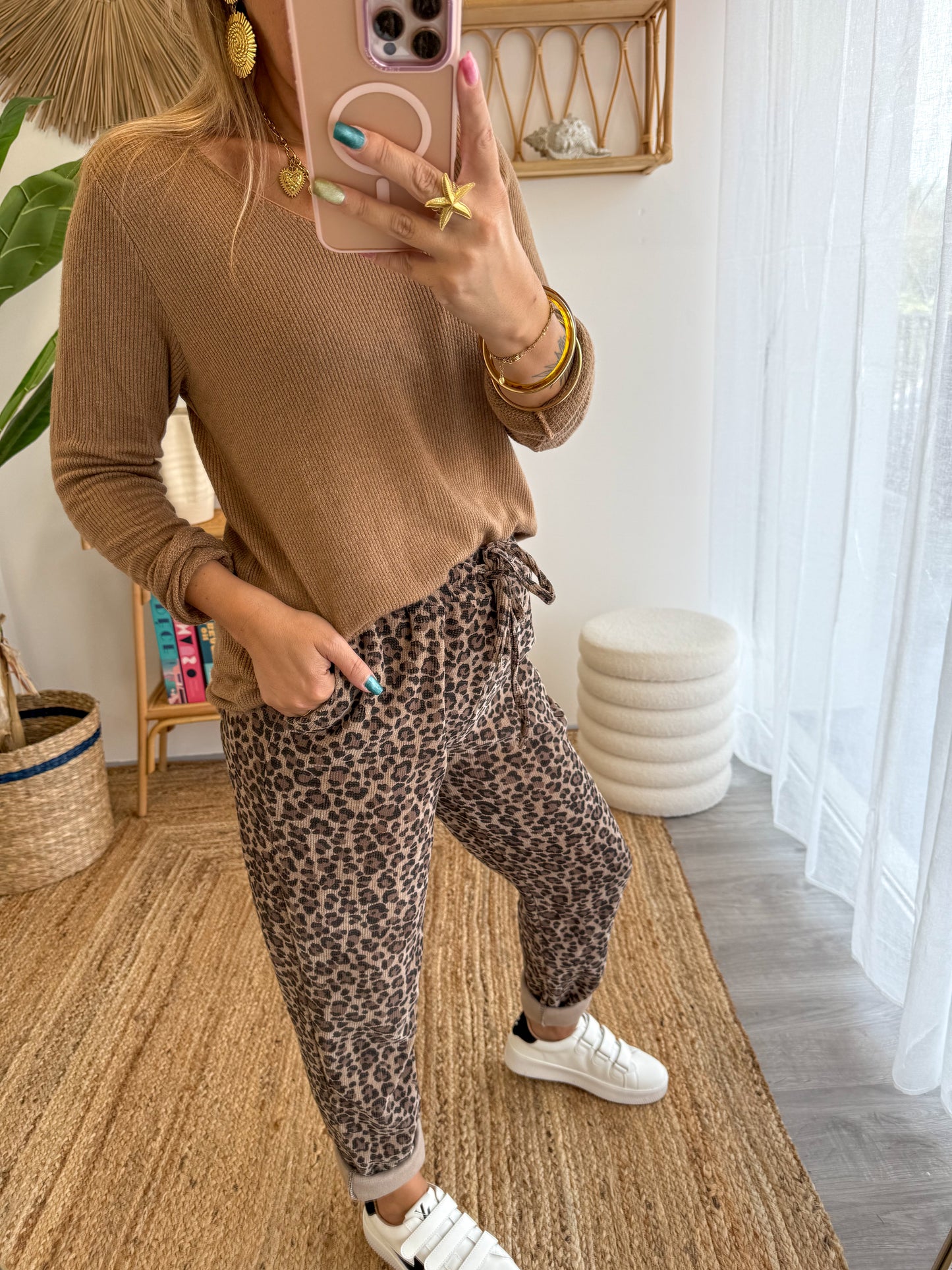Jogging LÉO camel